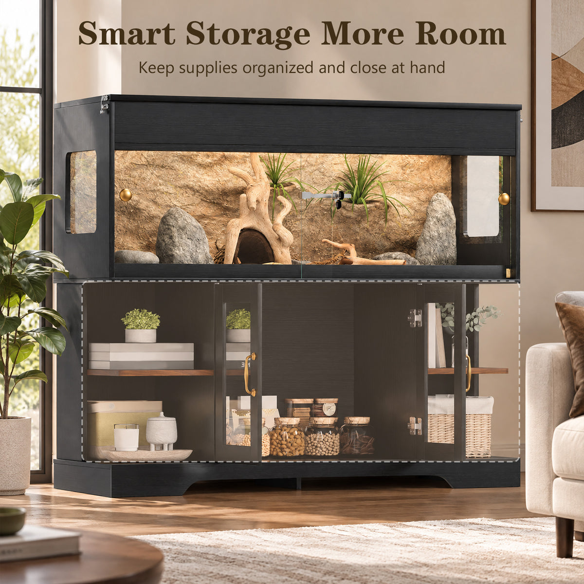 Advwin Reptile Terrarium Cabinet Tank with Stand