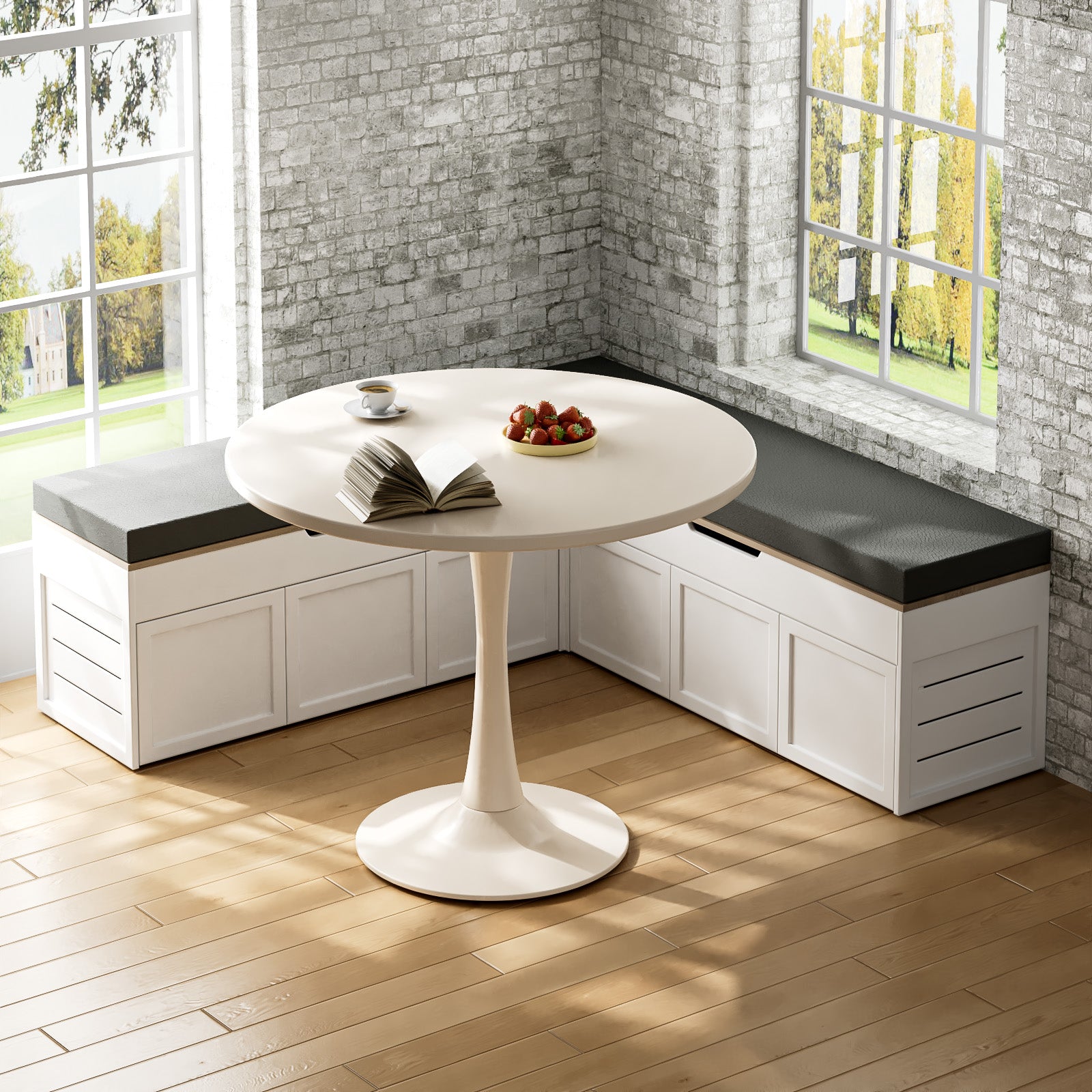 Advwin L-Shaped Corner Storage Bench (Pre-Order)