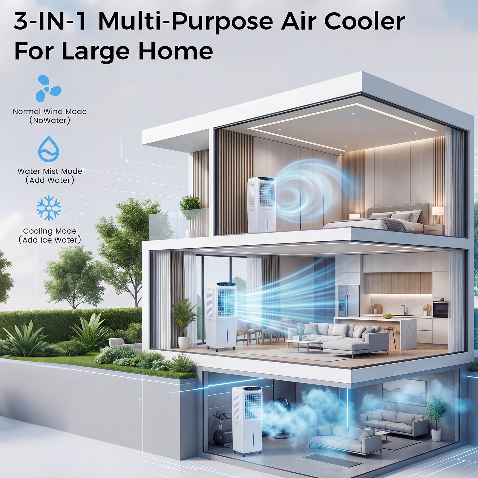 Advwin 3300 CFM Evaporative Swamp Cooler