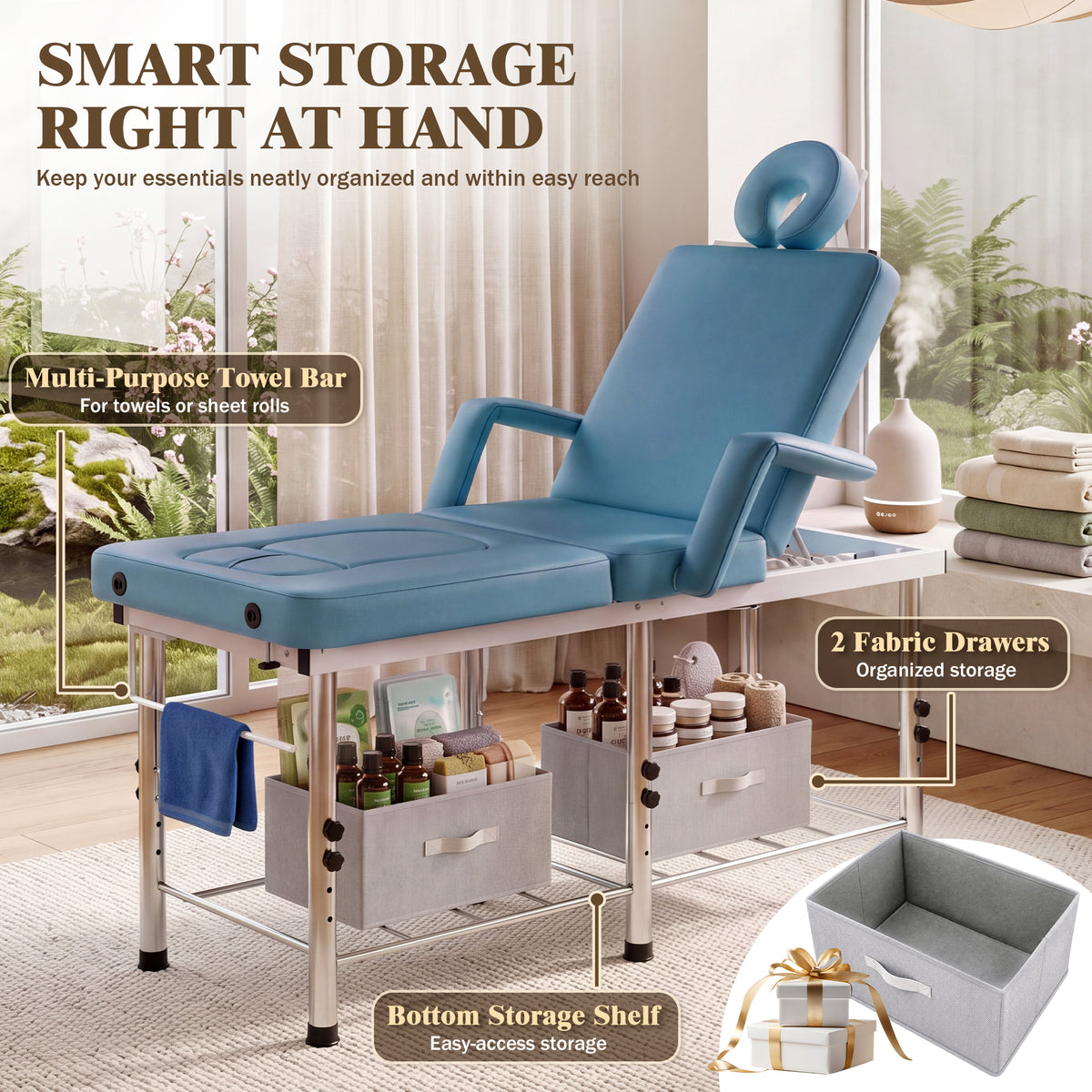 Advwin Massage Table w/ Chest & Abdominal Opening