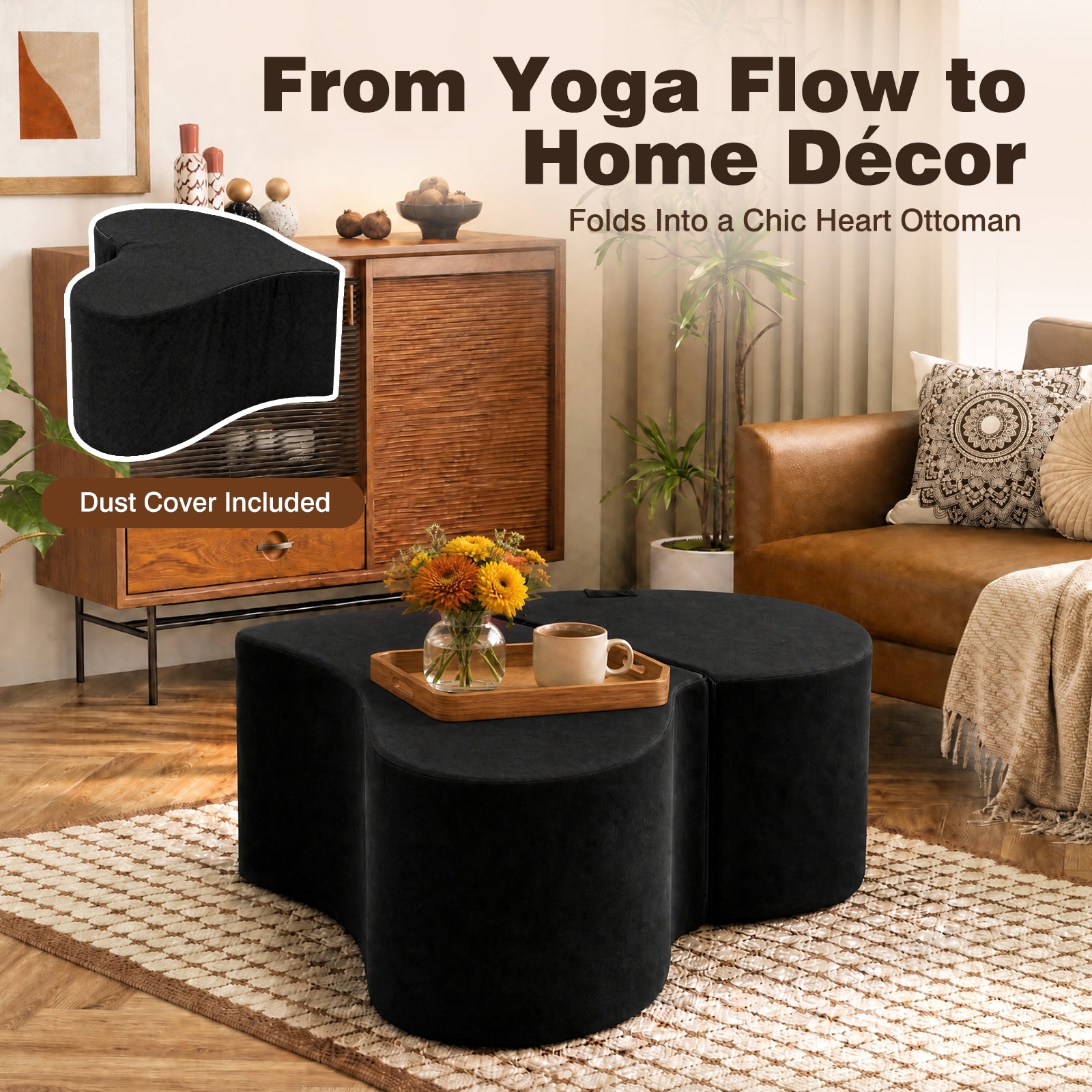 Advwin Convertible Yoga Chaise Lounge for Adults
