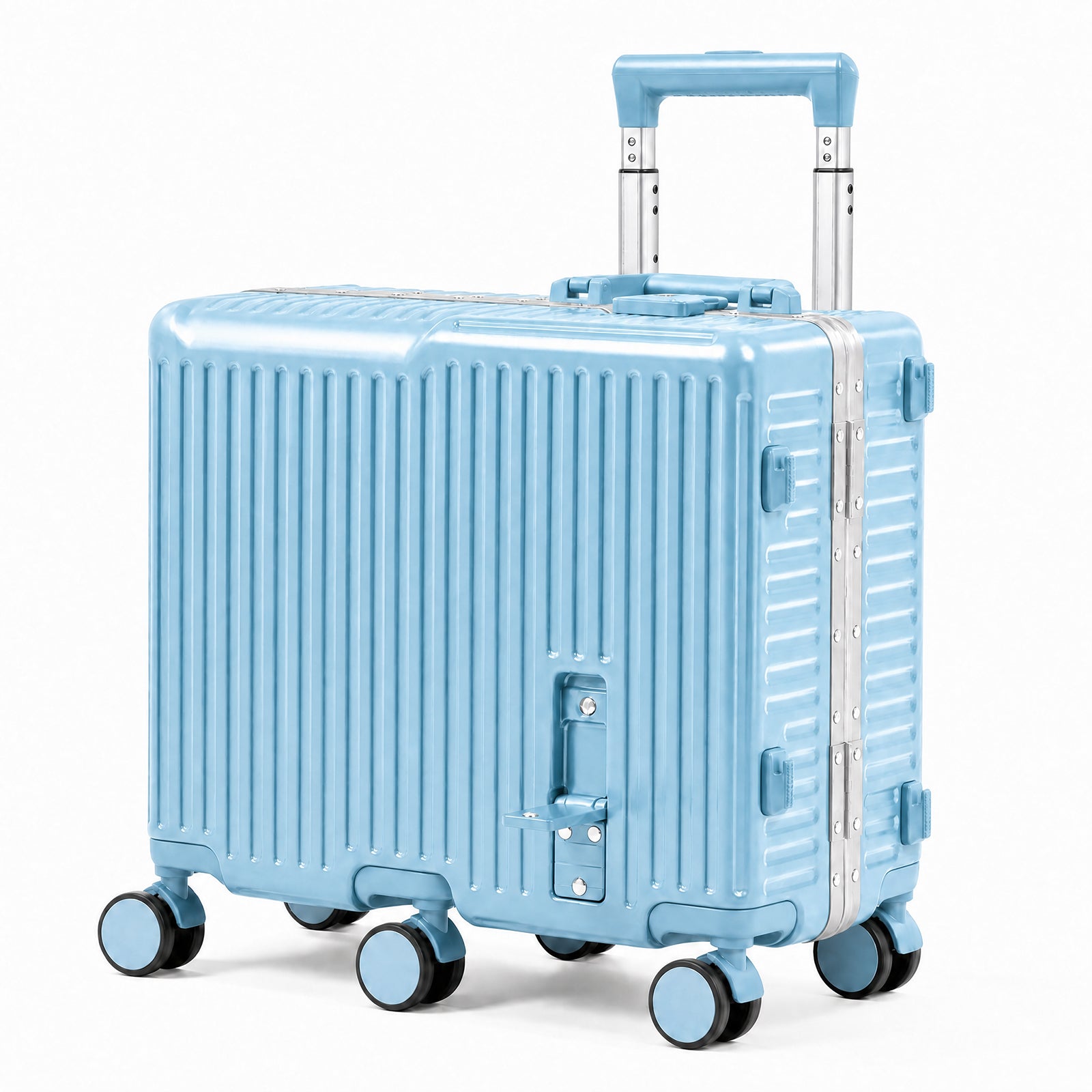 Advwin 20" Aluminum Frame Kids Ride-On Suitcase w/ 6 Wheels