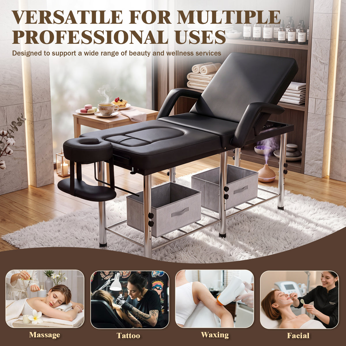 Advwin Massage Table w/ Chest & Abdominal Opening