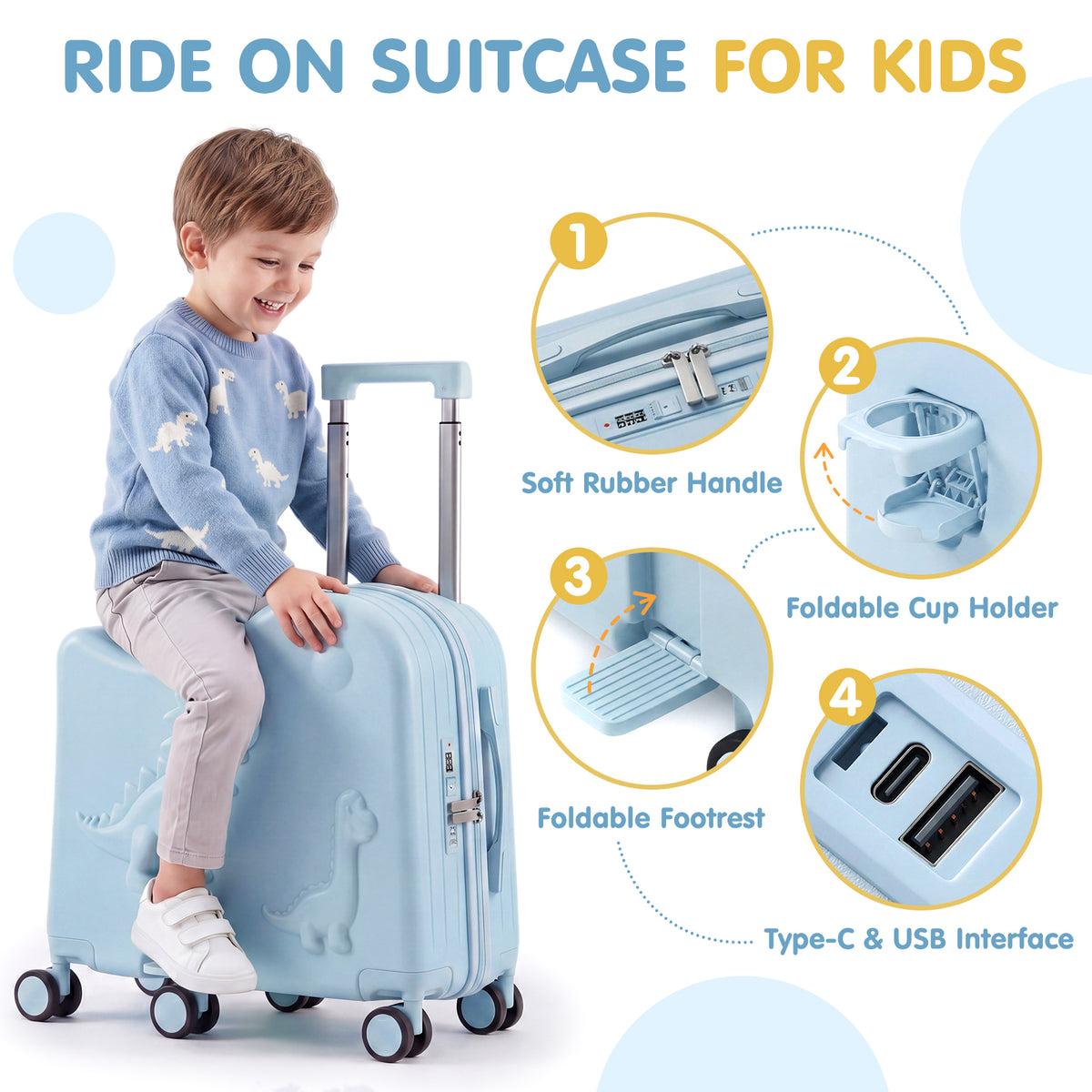Advwin 20" Carry-On Suitcase with 12" Portable Bag (Pre-Order)
