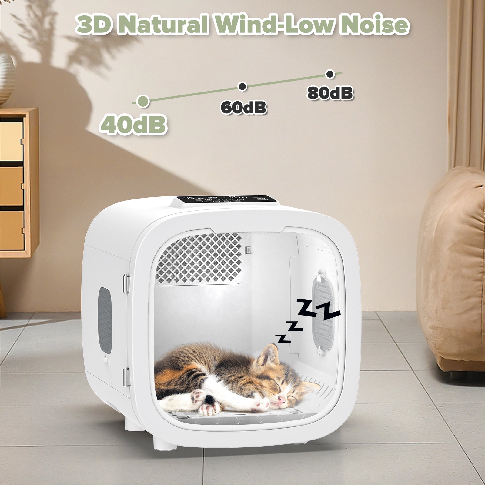 Advwin Automatic Pet Dryer Box Cat Dog Hair Dryer Temperature Control