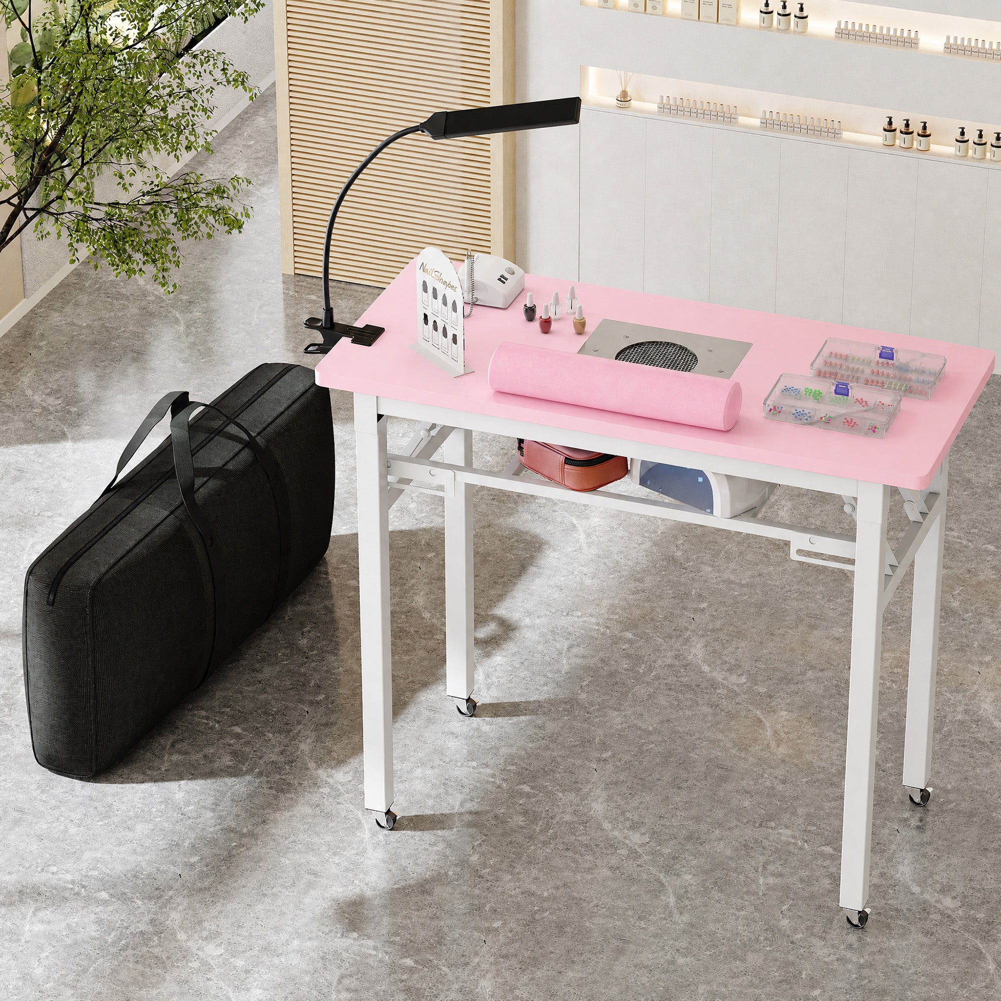 Advwin Nail Table w/ Dust Collector Portable