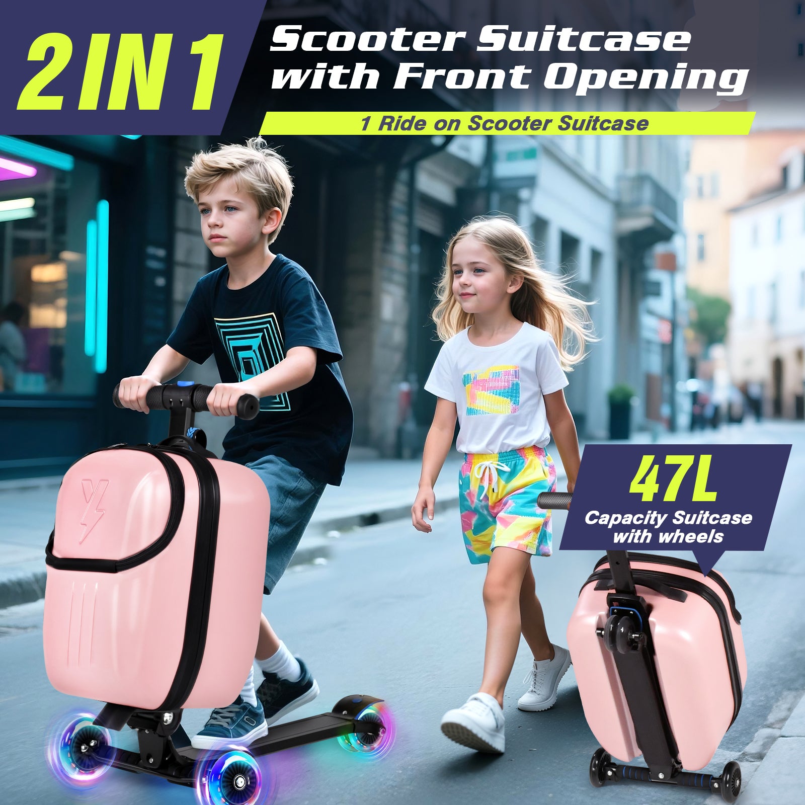 childs scooter suitcase