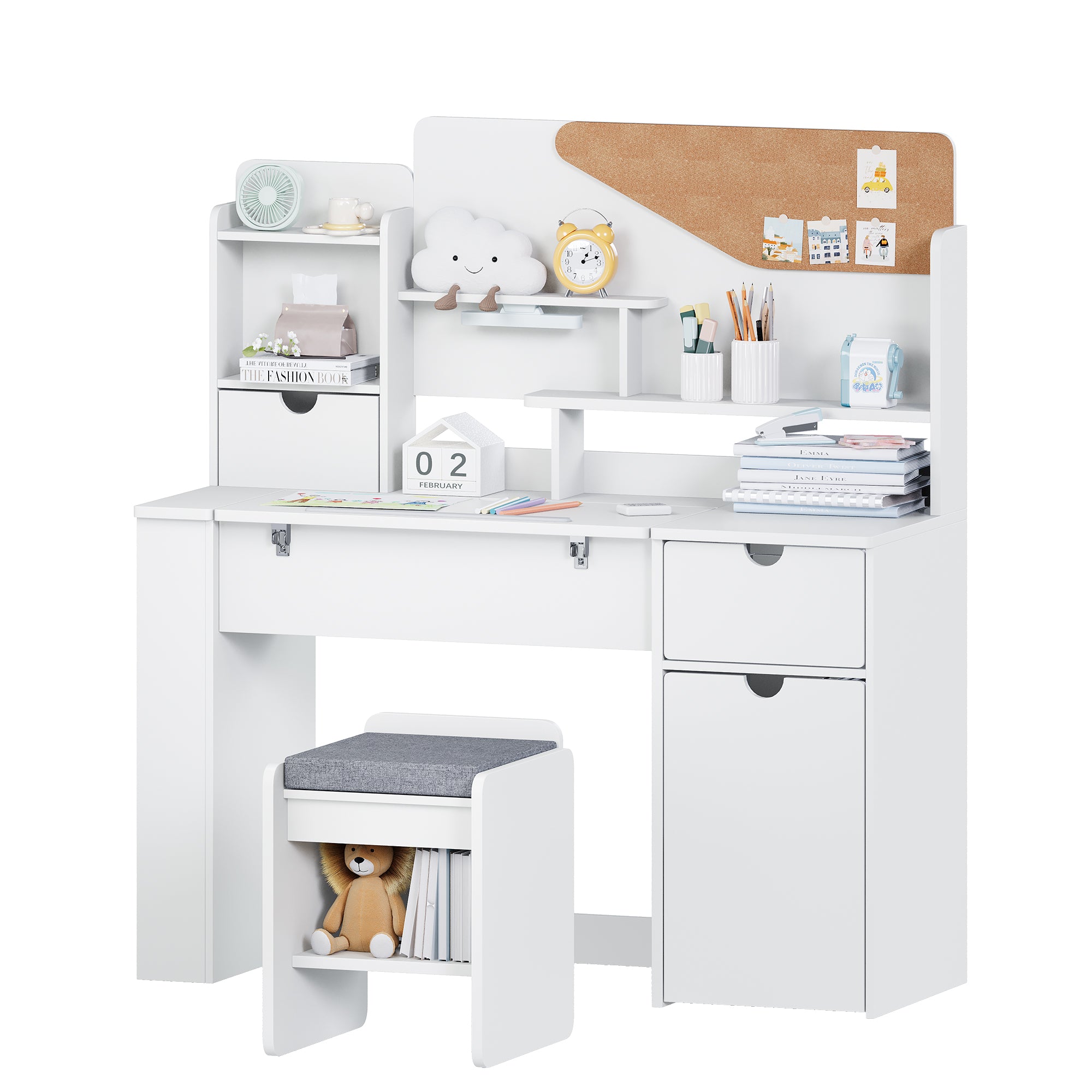Advwin Multifunctional Kids Desk and Chair Set