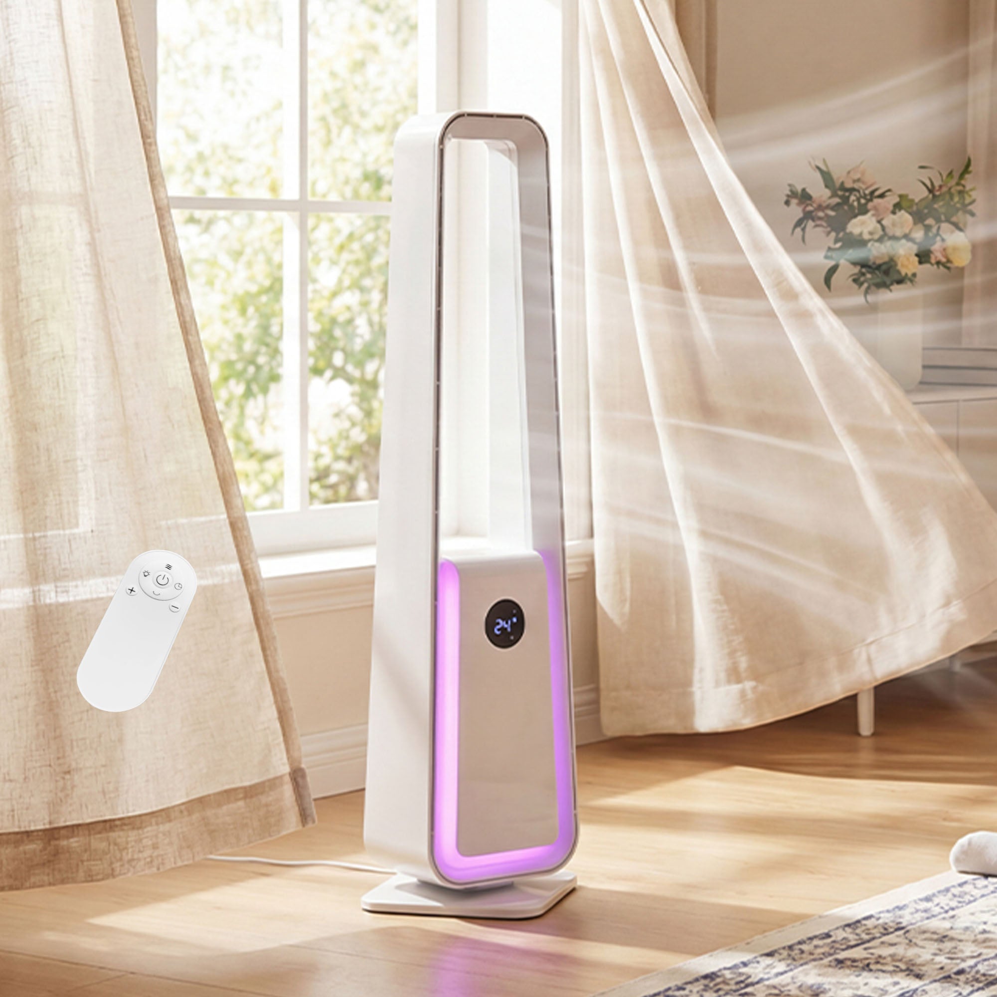 Advwin Powerful Standing Fan with Remote