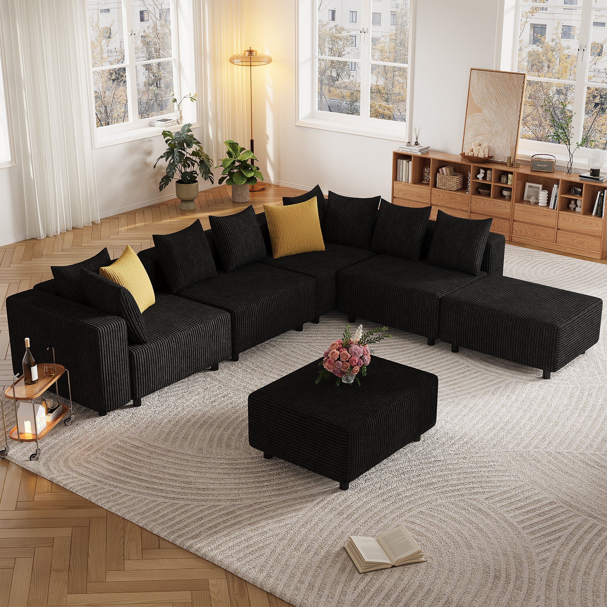 Advwin Boneless Cloud Modern Oversized Modular Sectional Sofa
