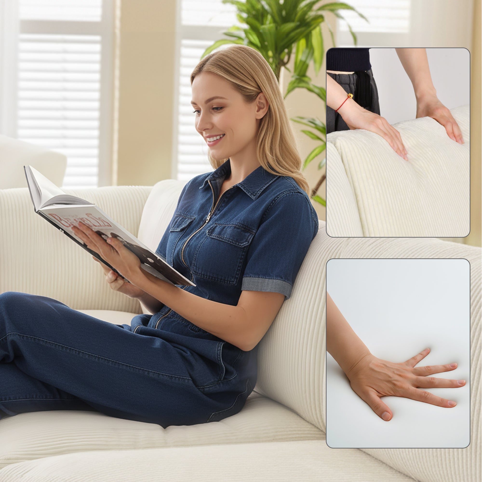 Advwin Luxury Oversized Minimalist Cloud Couch