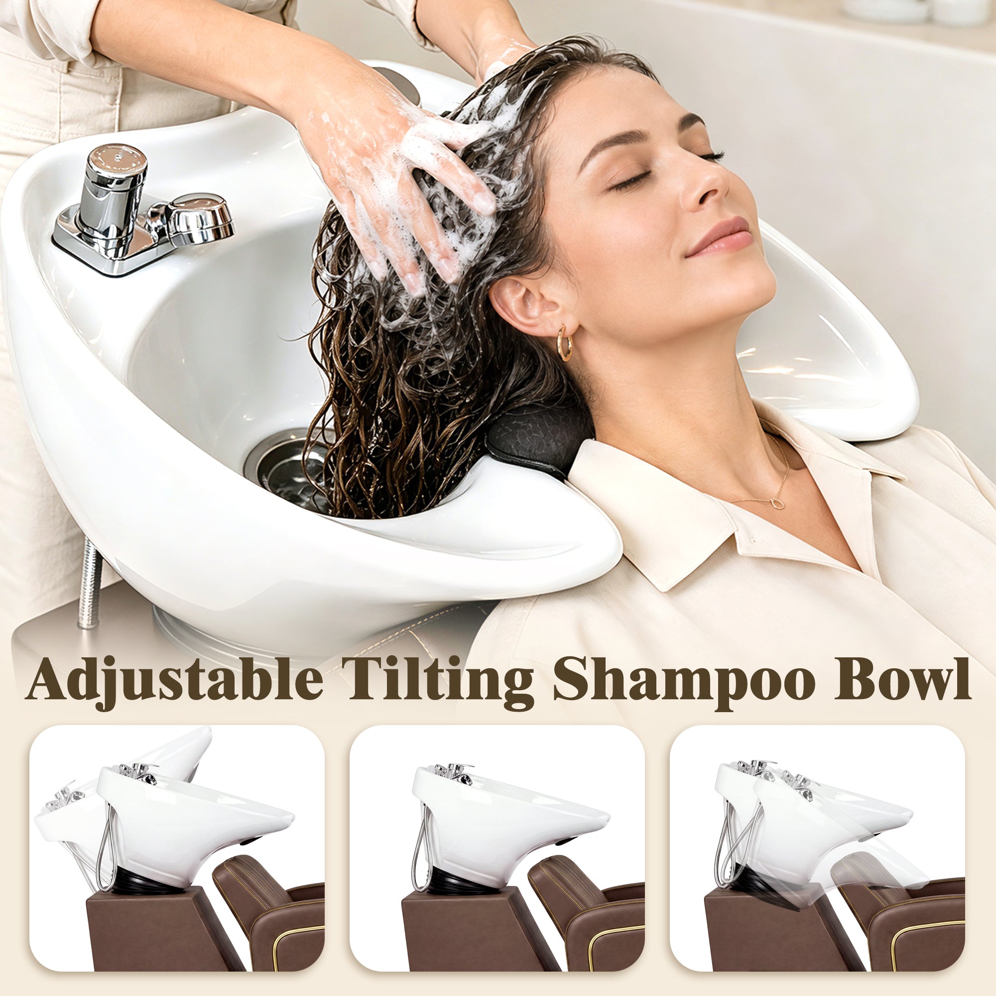 Advwin Salon Shampoo Bowl and Chair Set