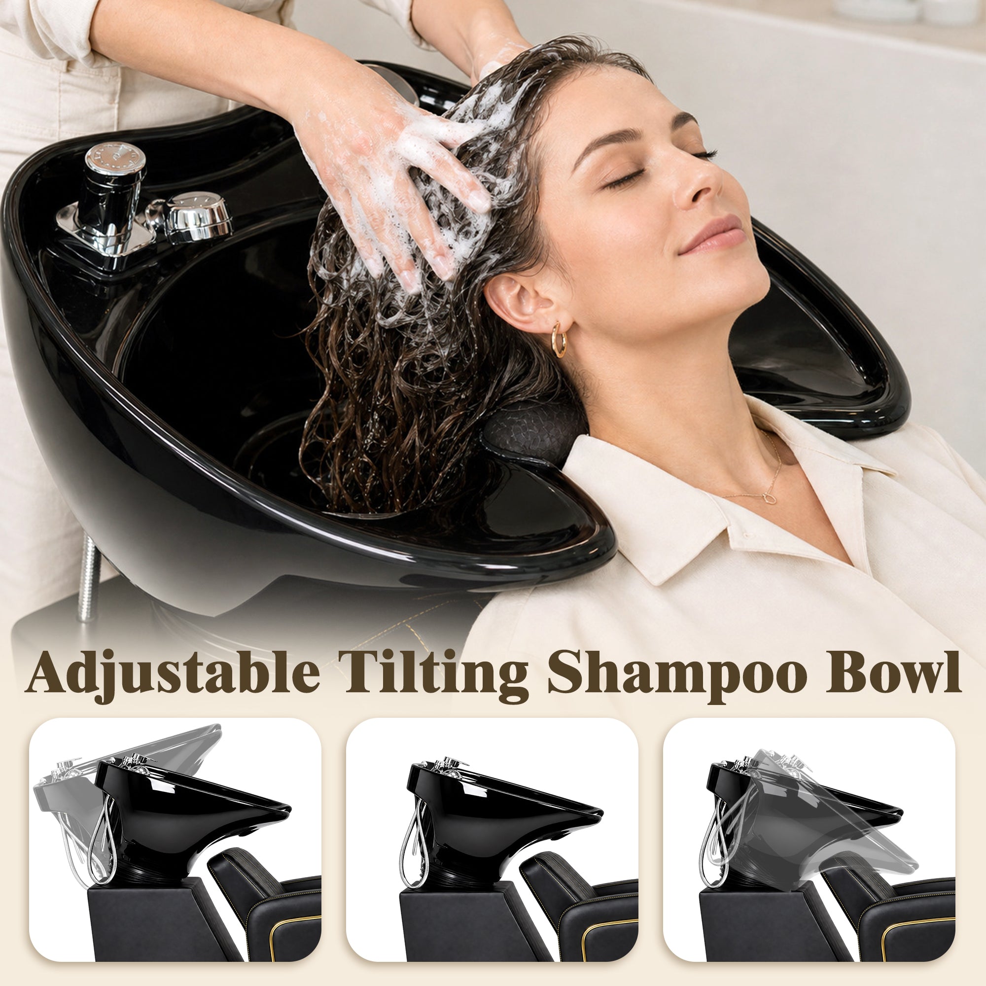 Advwin Salon Shampoo Bowl and Chair Set