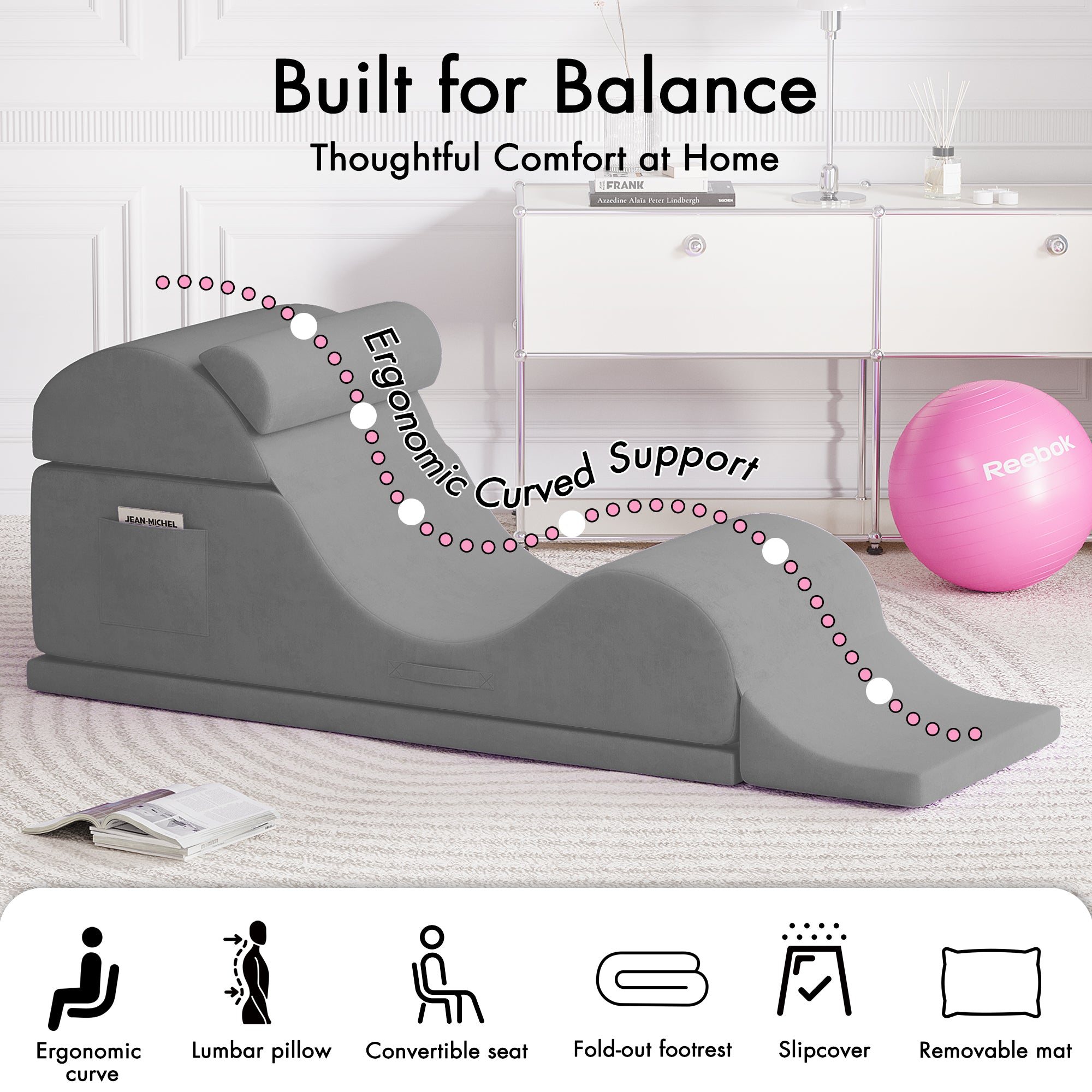 Advwin Convertible Yoga Chair for Adults