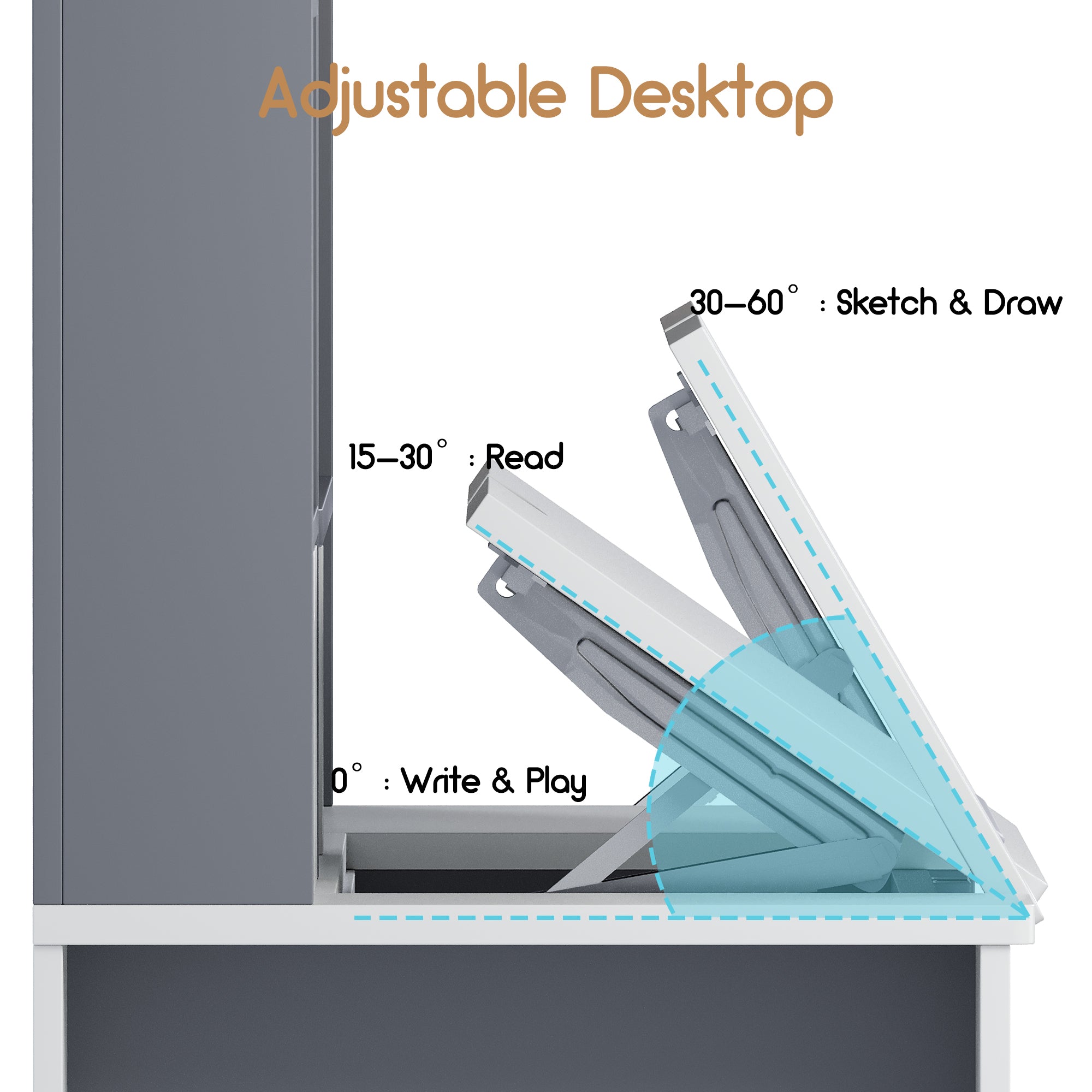 Advwin Multifunctional Kids Desk and Chair Set