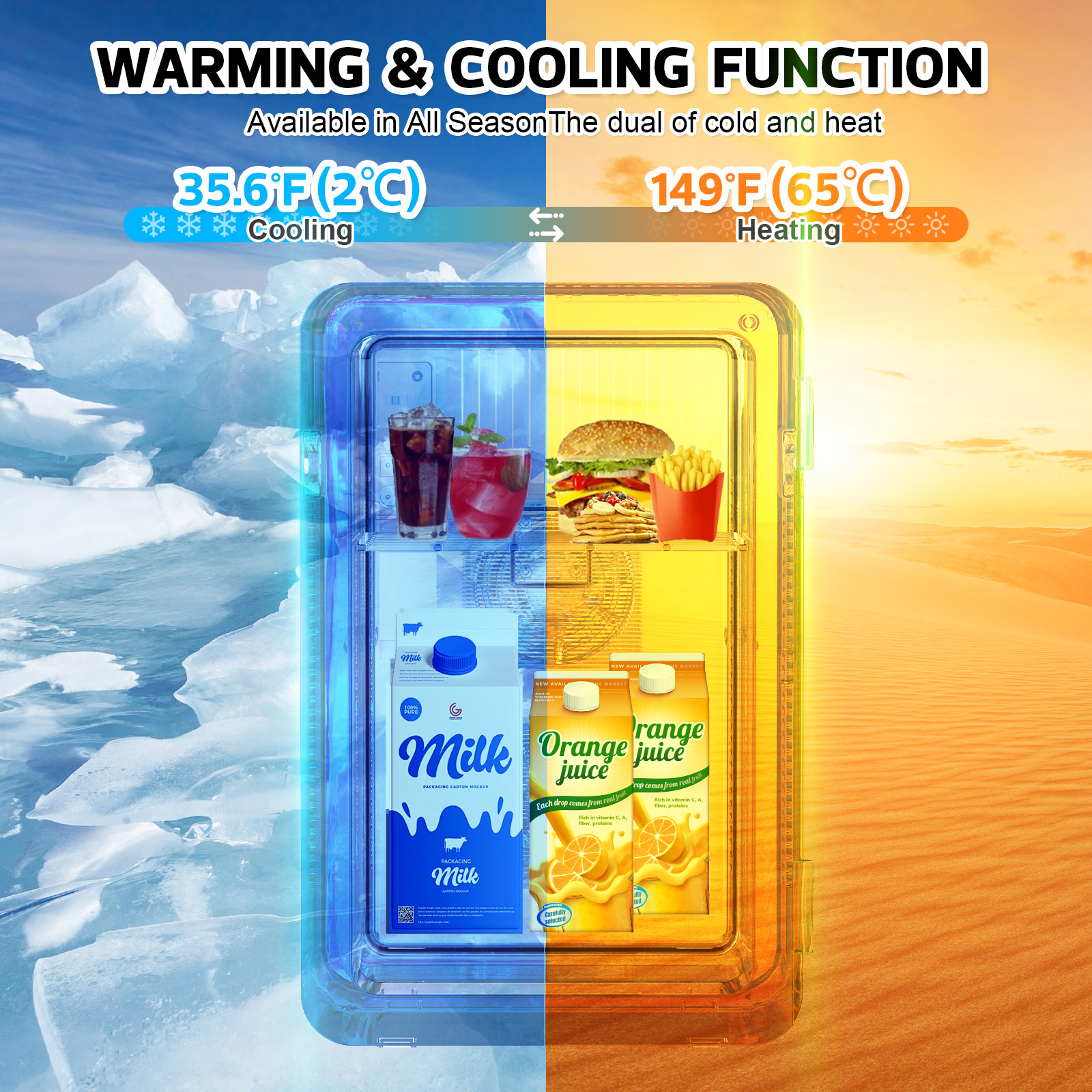 warming cooling mini fridge