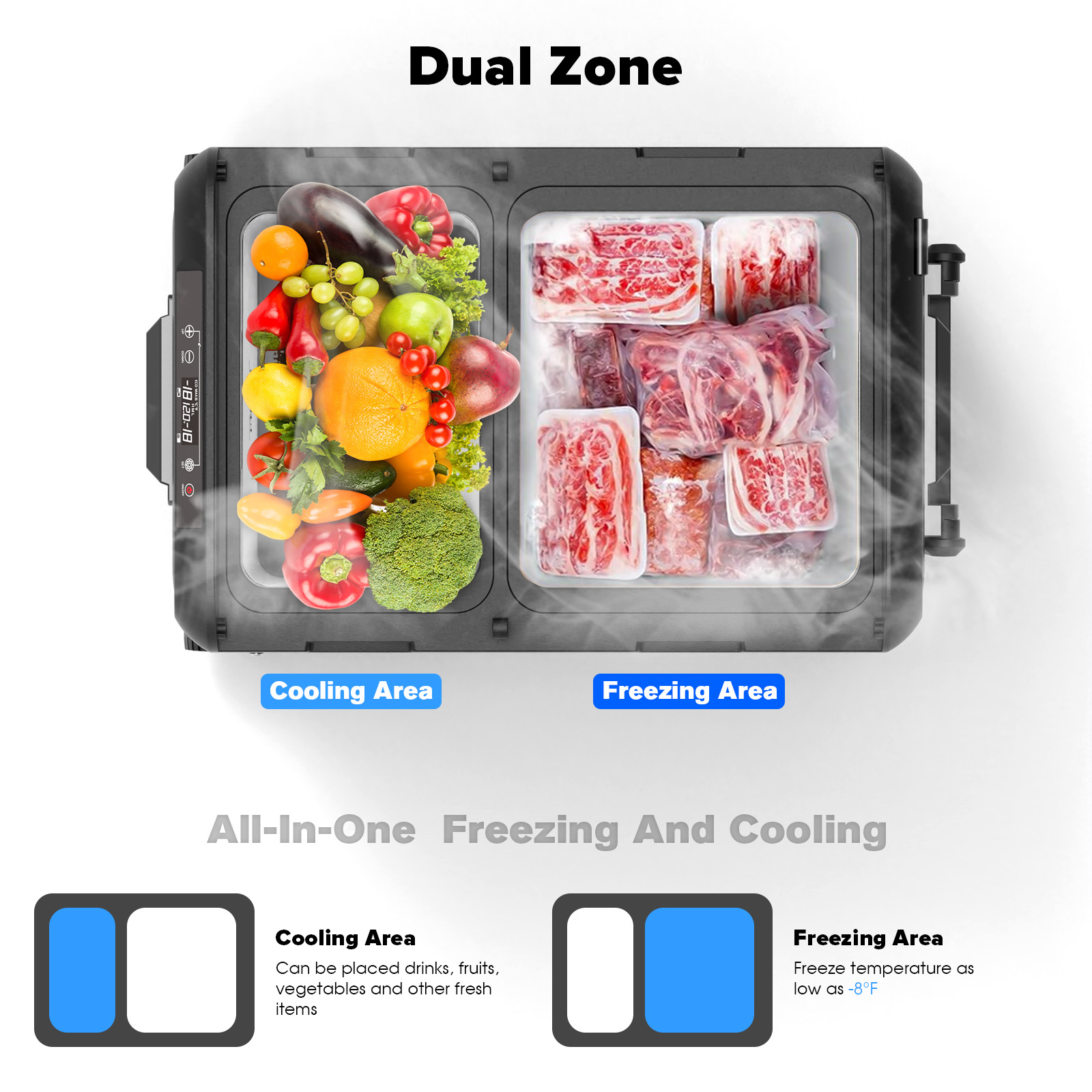 Advwin 45L Portable Car Refrigerator