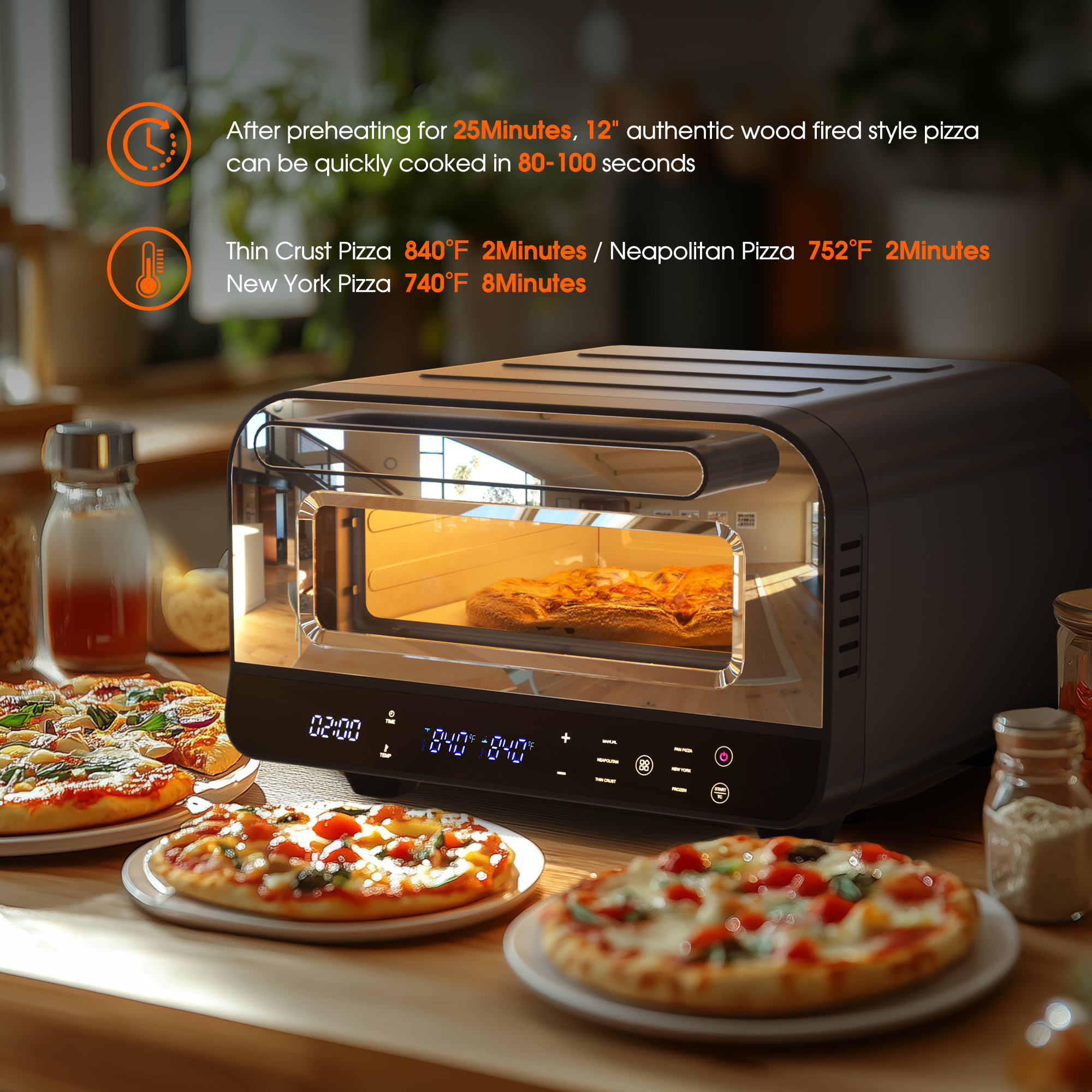 Advwin Electric Stainless Steel Pizza Oven