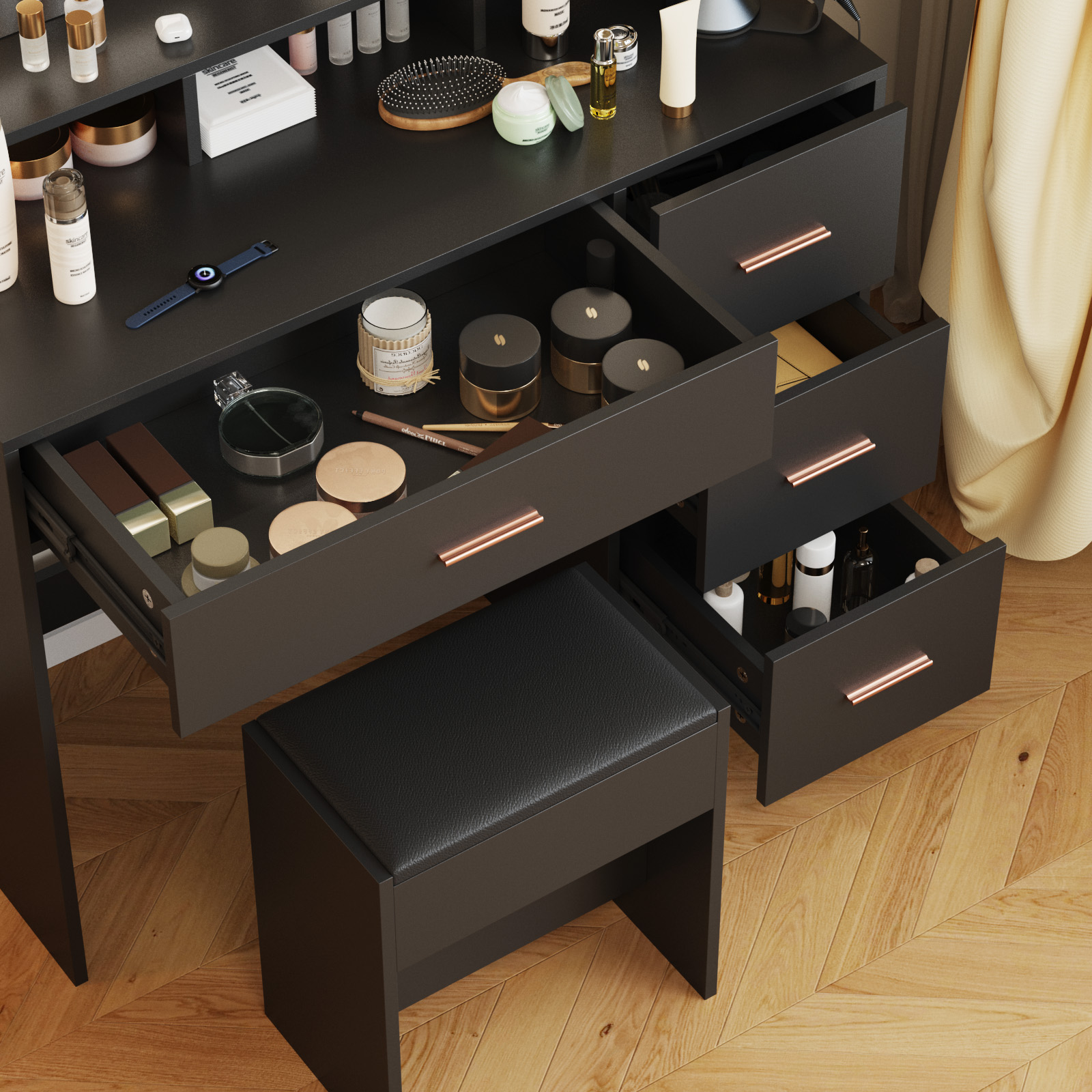 Advwin small vanity makeup