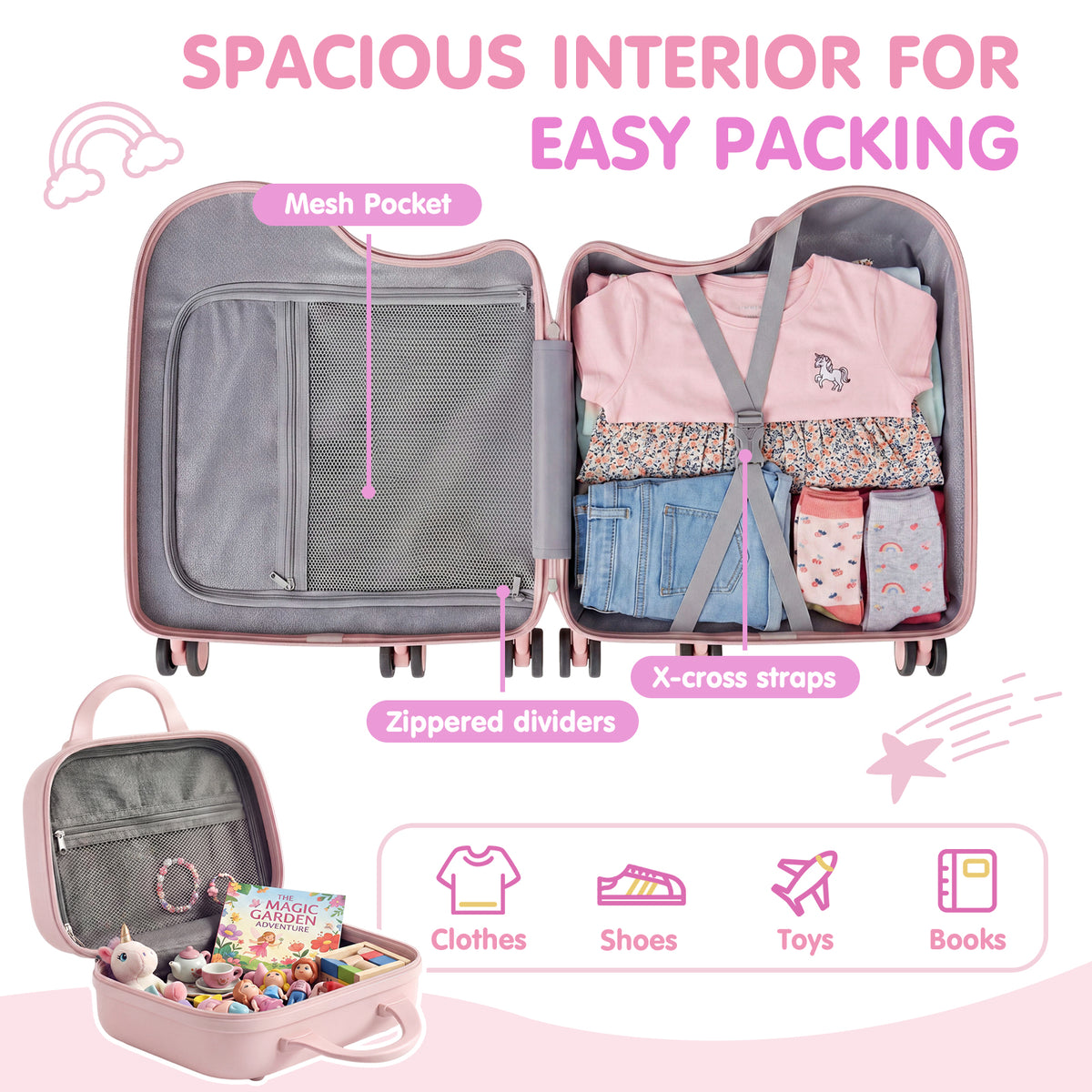 Advwin 20" Carry-On Suitcase with 12" Portable Bag (Pre-Order)