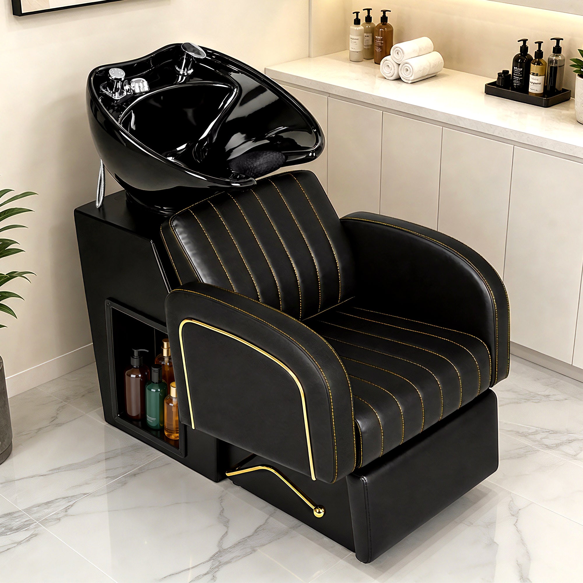 Advwin Salon Shampoo Bowl and Chair Set