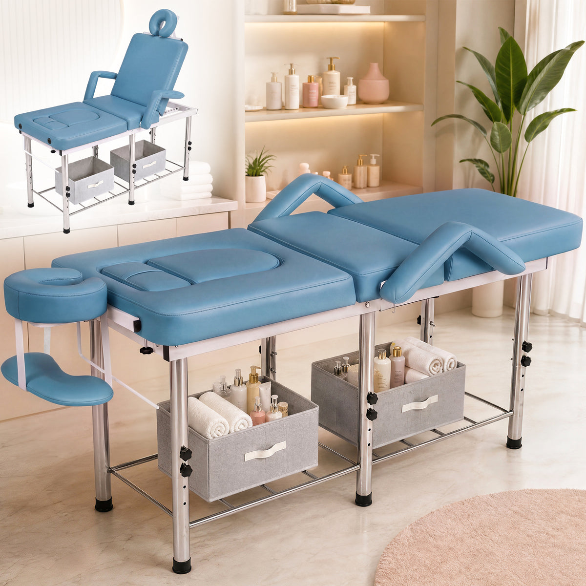 Advwin Massage Table w/ Chest & Abdominal Opening