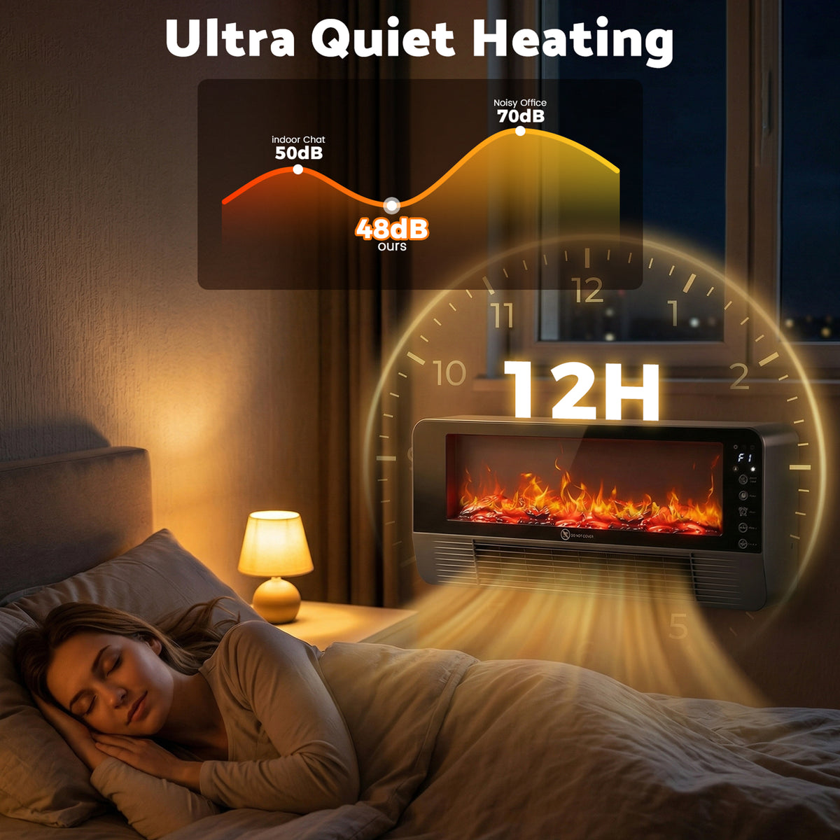 Advwin 1500W Wall-Mounted & Freestanding Space Heater