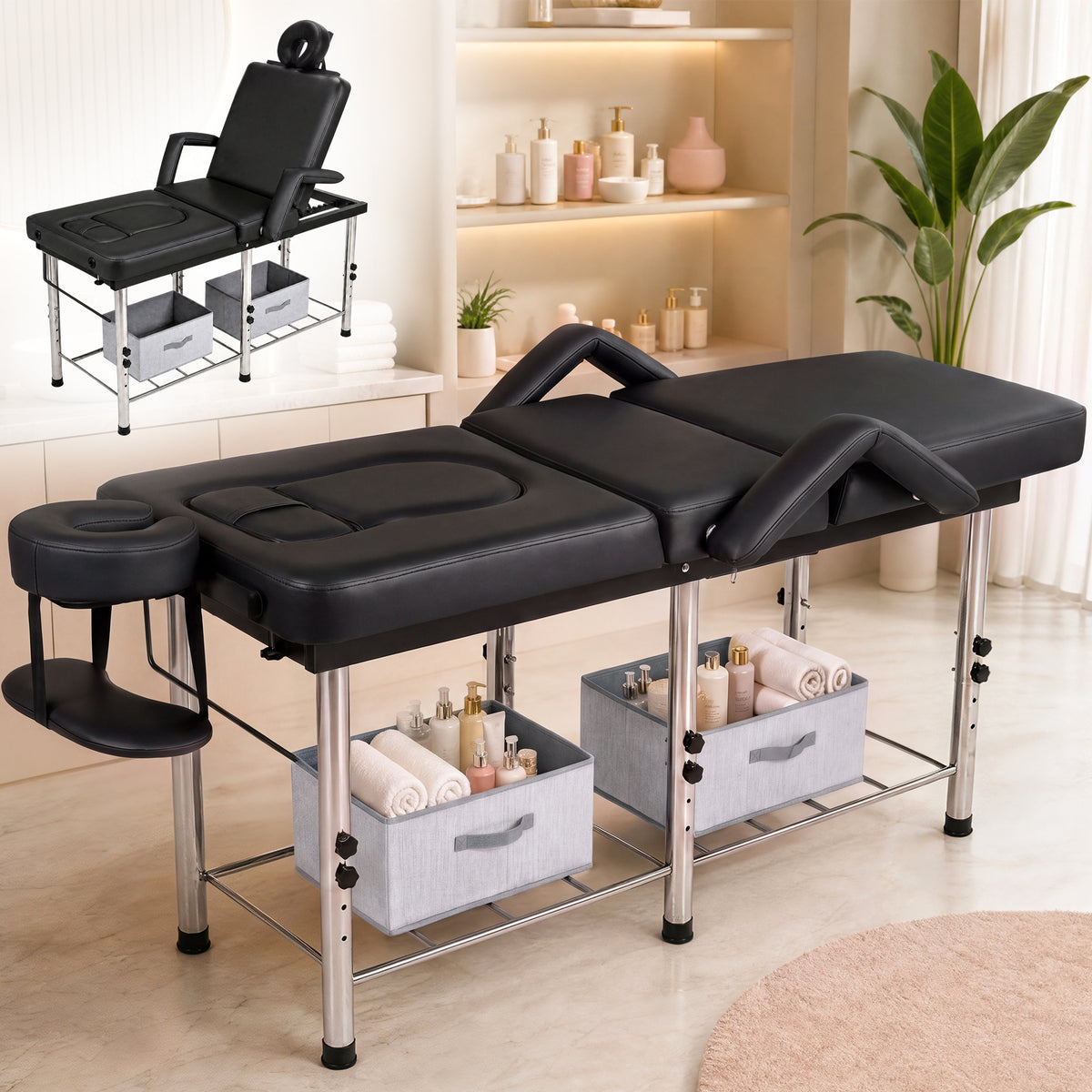 Advwin Massage Table w/ Chest & Abdominal Opening