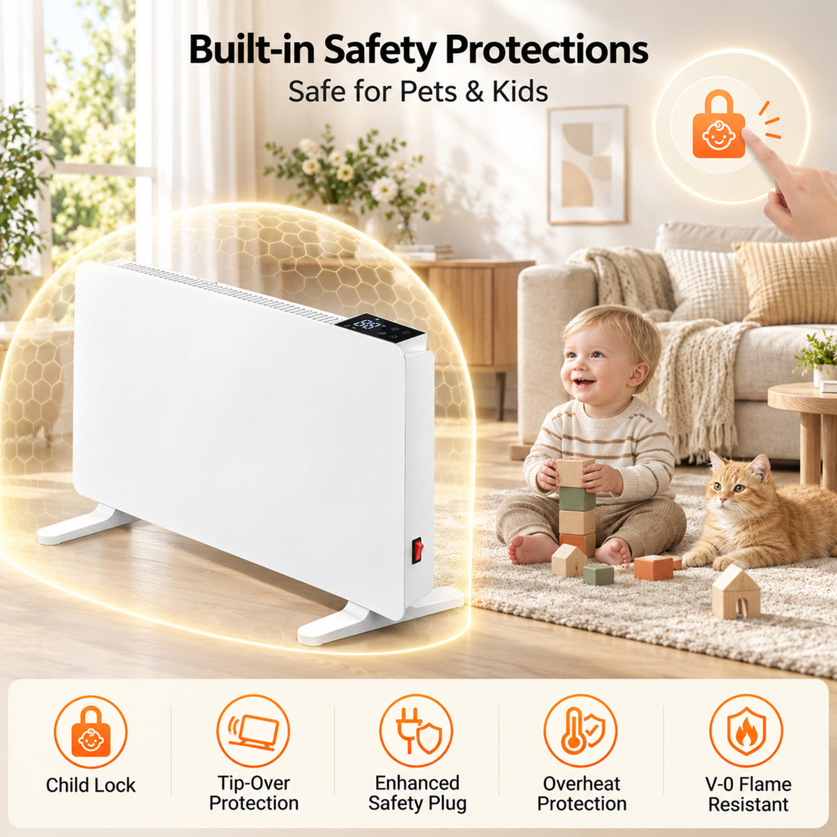 Advwin 1500W Convection Panel Heater