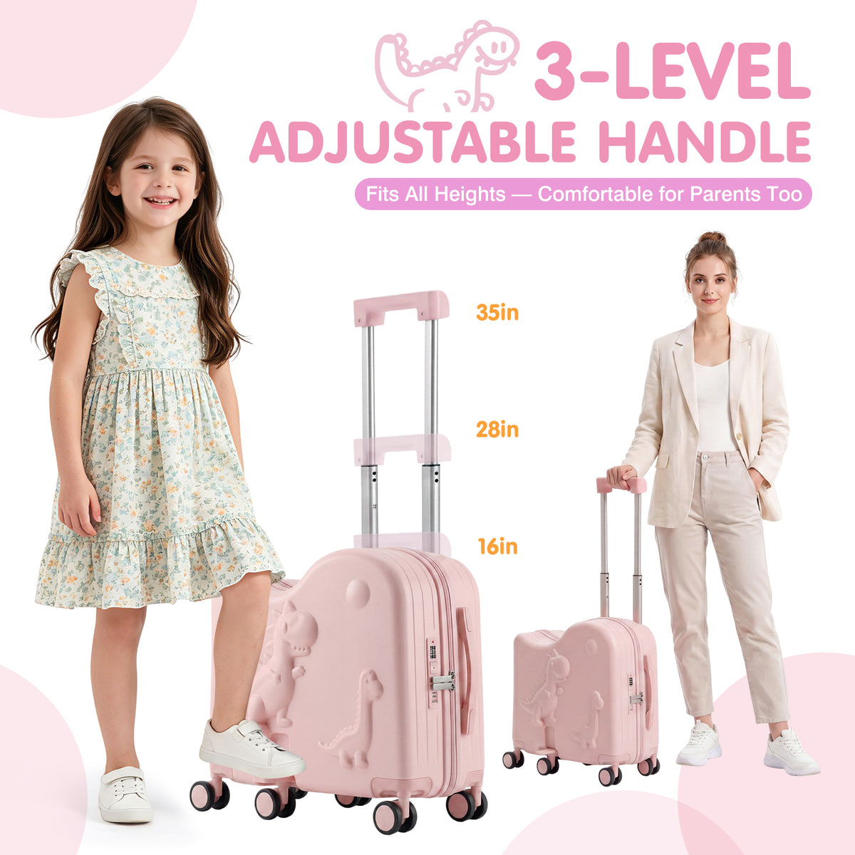 Advwin 20" Carry-On Suitcase with 12" Portable Bag (Pre-Order)