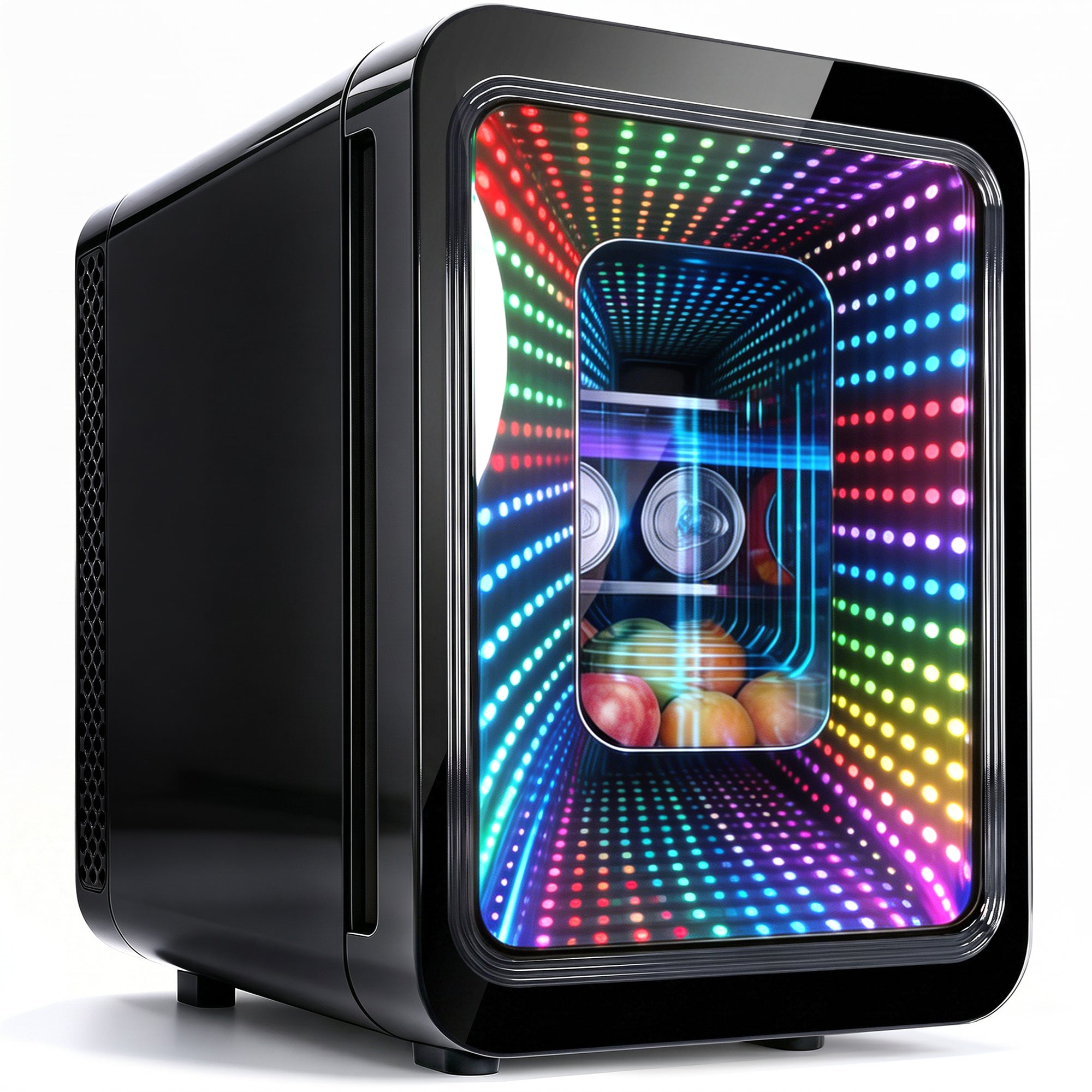 Advwin Mini Fridge with Dimmable Gaming Light
