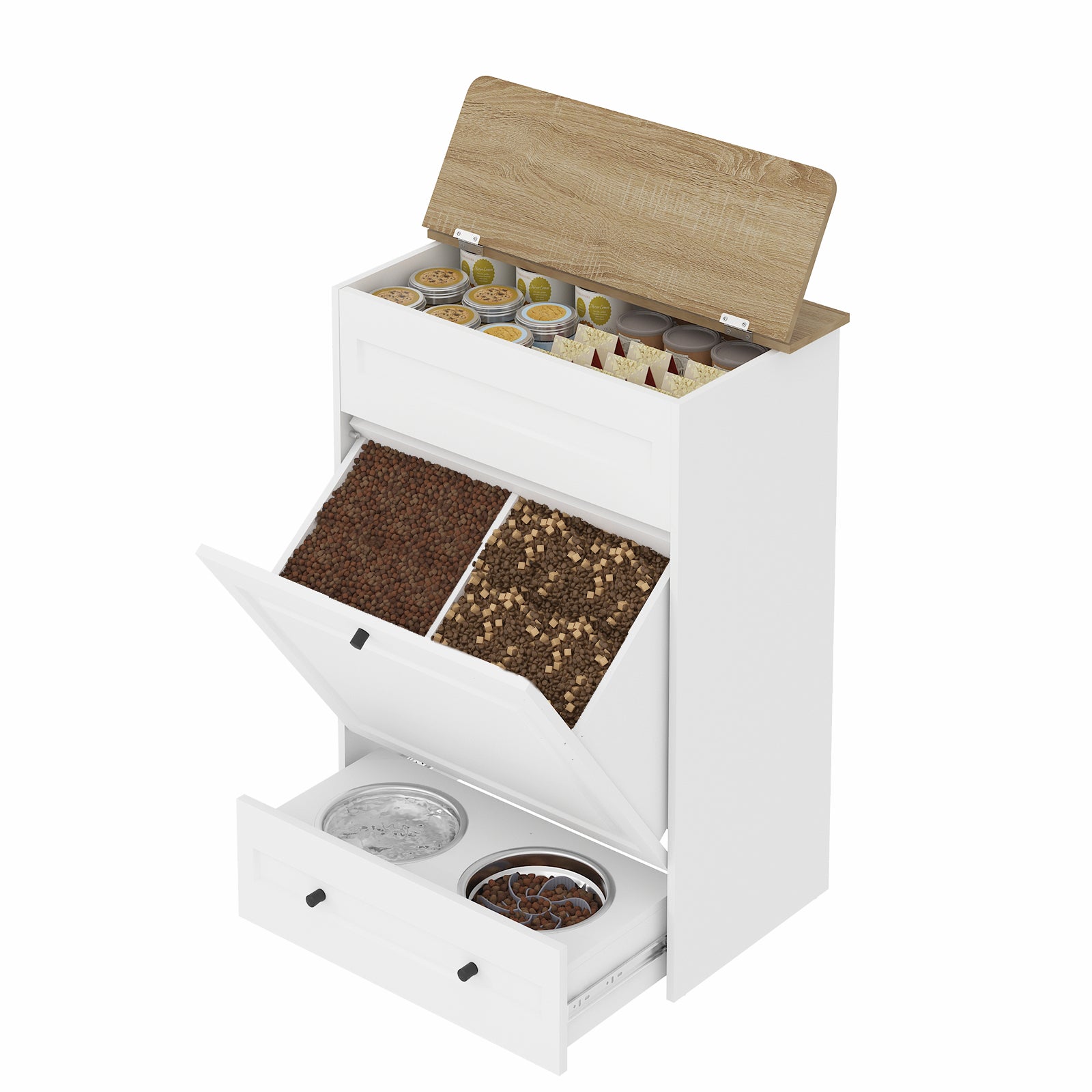Advwin All-in-One Pet Feeding Cabinet