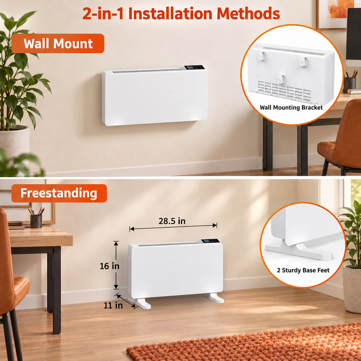 Advwin 1500W Convection Panel Heater