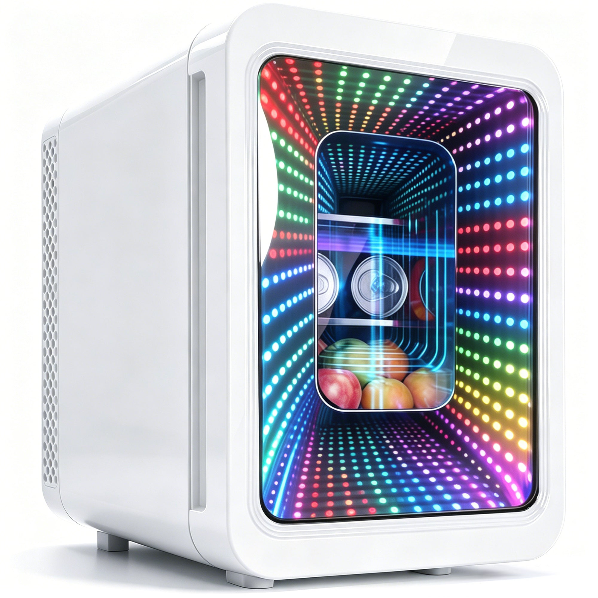 Advwin Mini Fridge with Dimmable Gaming Light