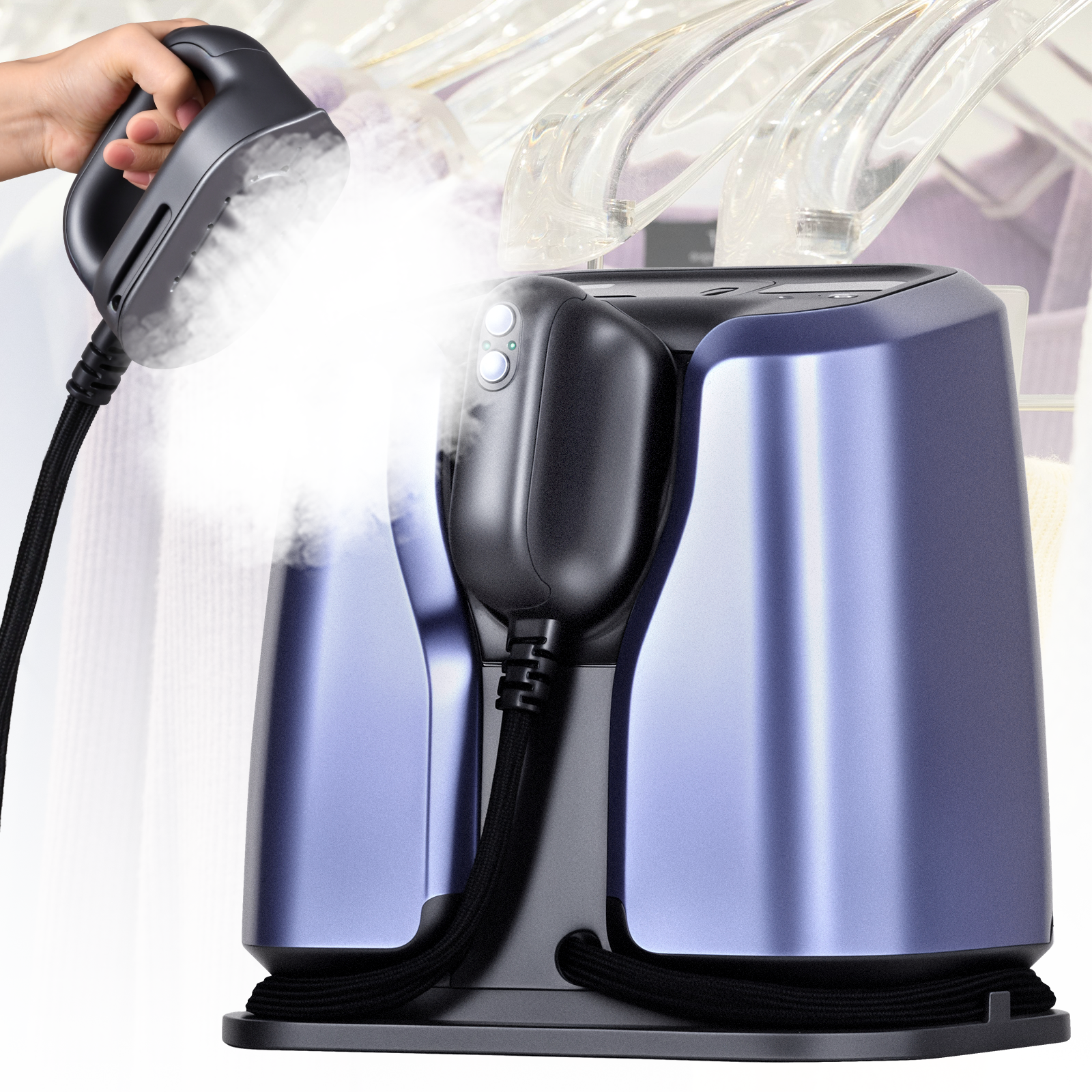 Advwin 2200W Dual Heating Steam Iron for Clothes