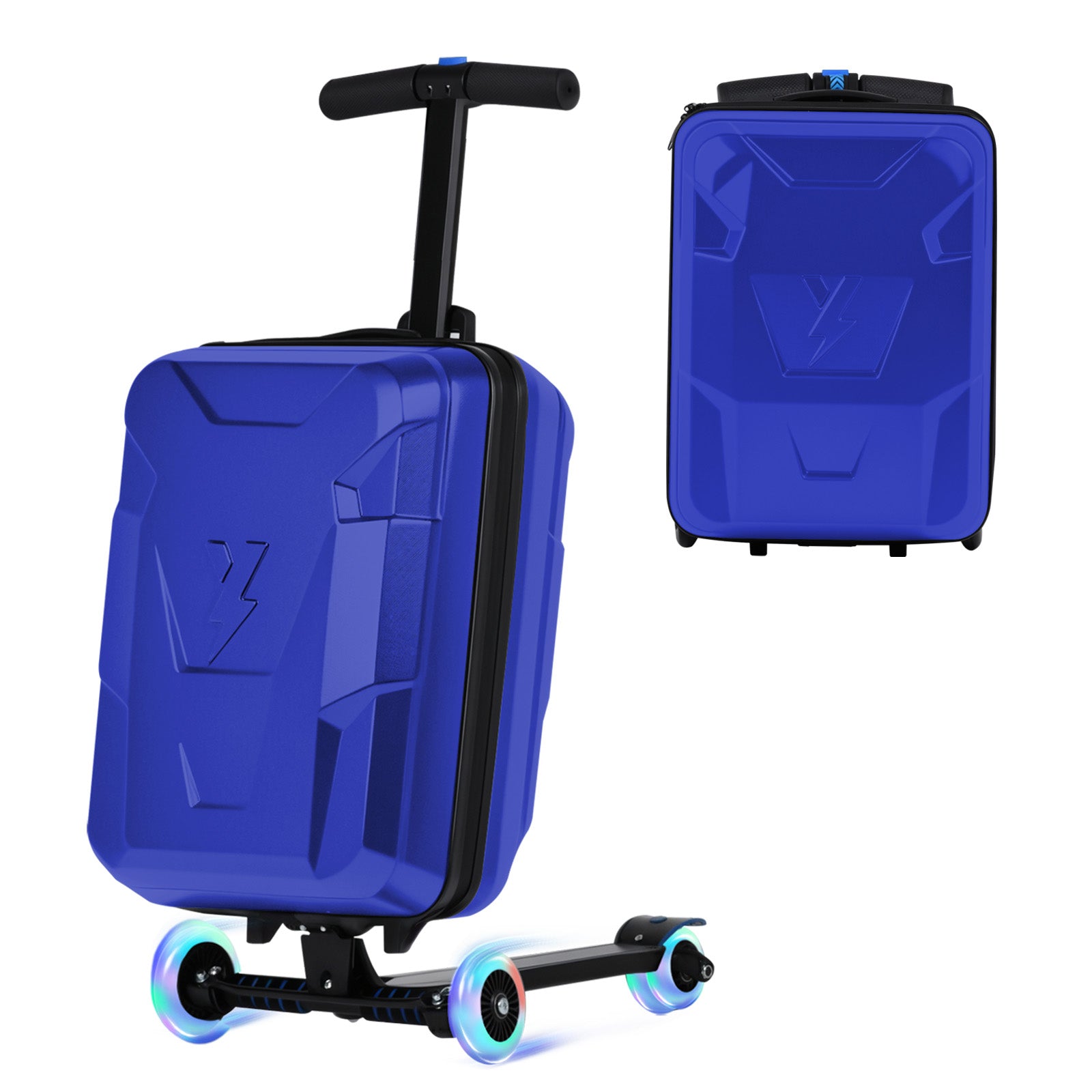 Advwin Foldable Carry On Scooter Suitcase for Kids