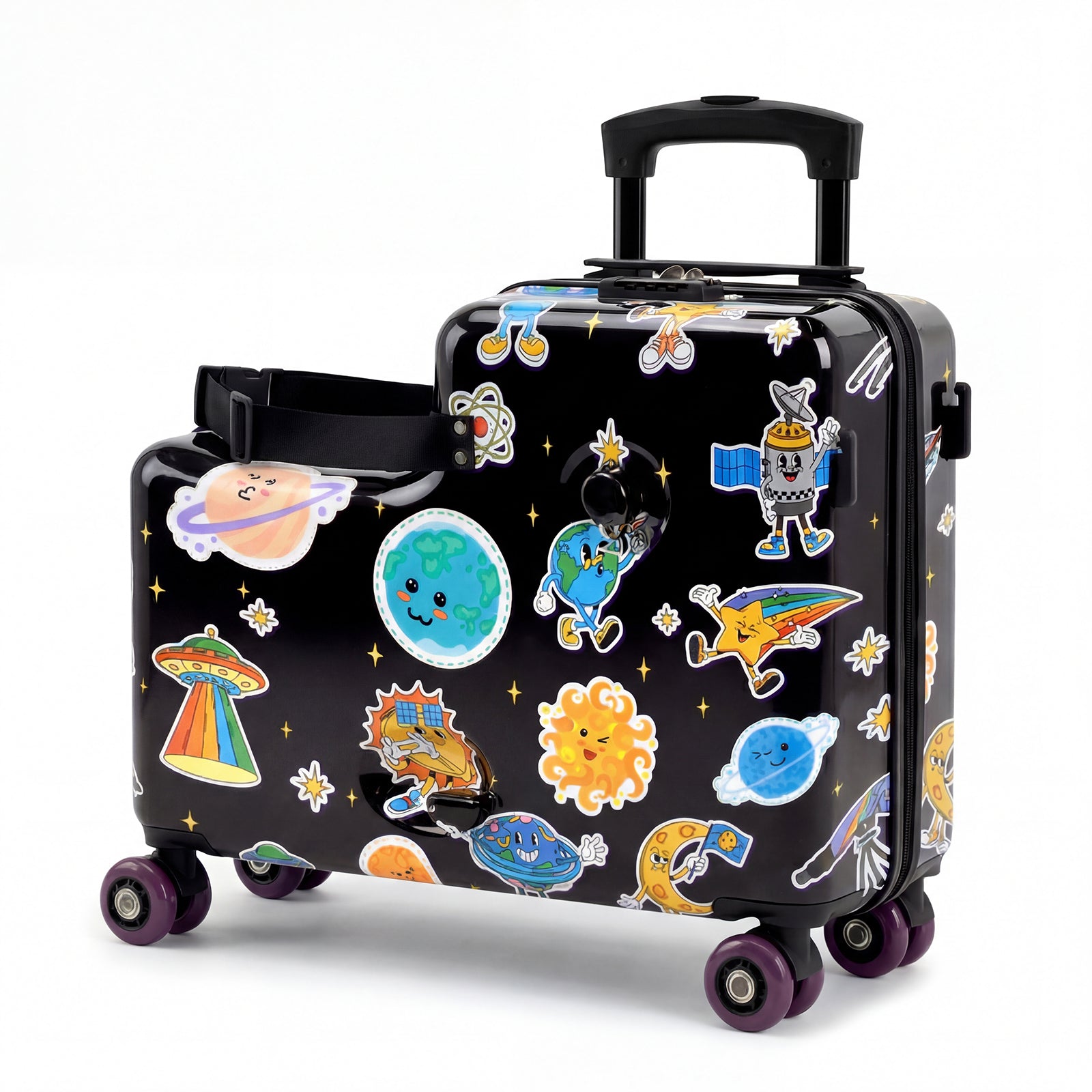 Advwin 20" Cute Pattern Ride-On Suitcase
