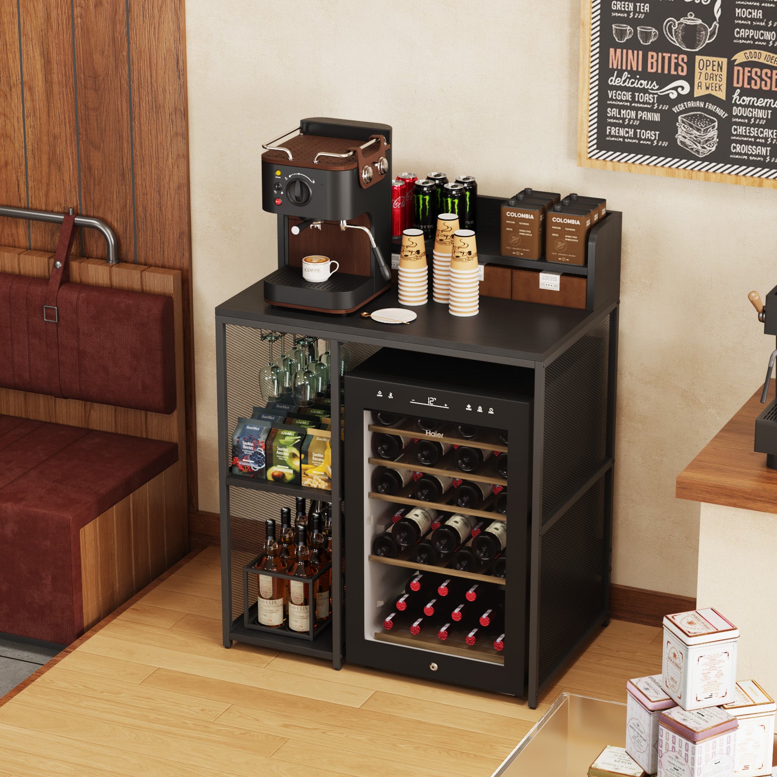 Advwin Mini Fridge & Microwave Oven Stand
