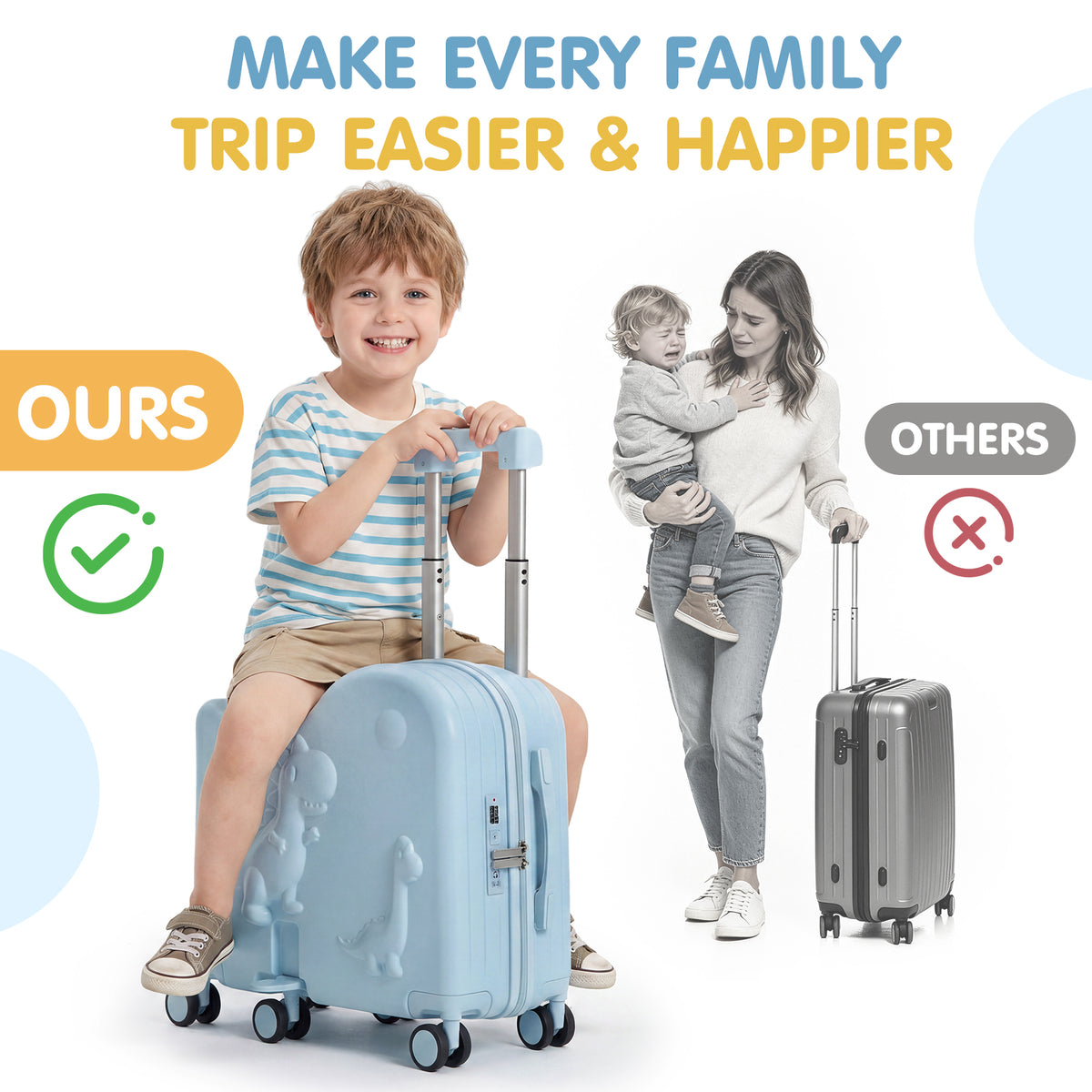Advwin 20" Carry-On Suitcase with 12" Portable Bag (Pre-Order)