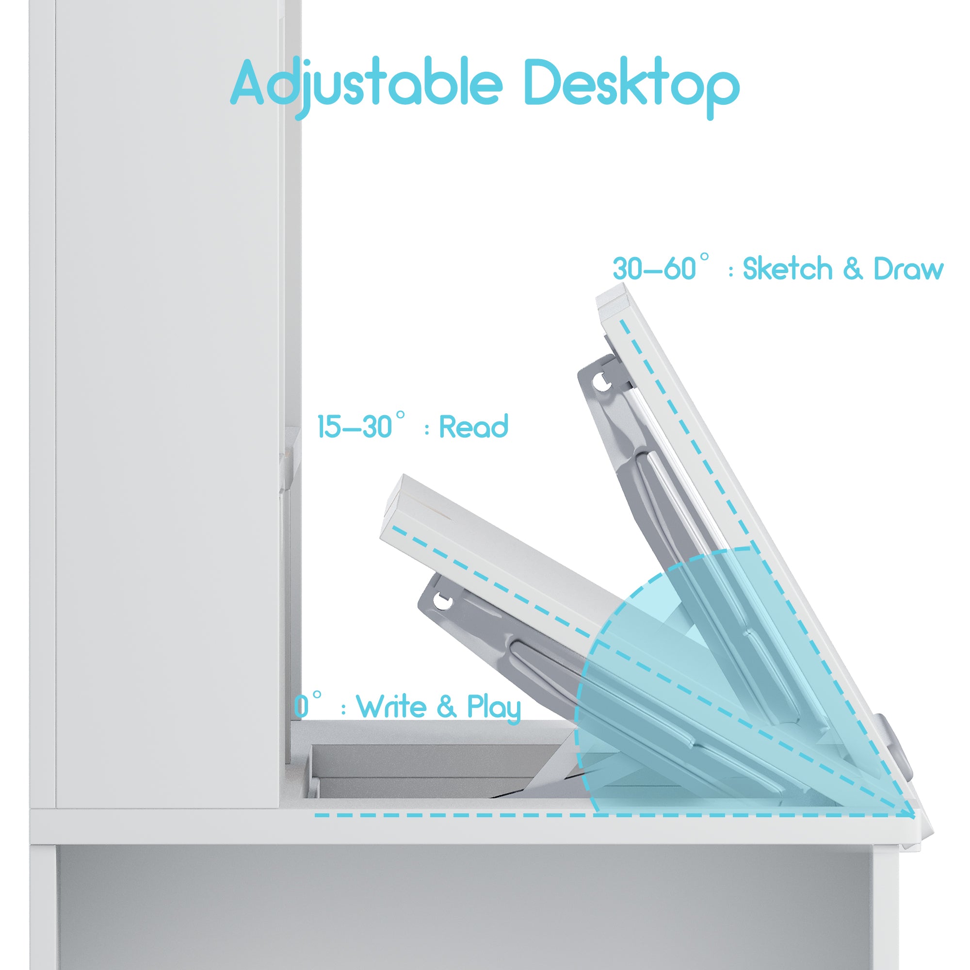 Advwin Multifunctional Kids Desk and Chair Set