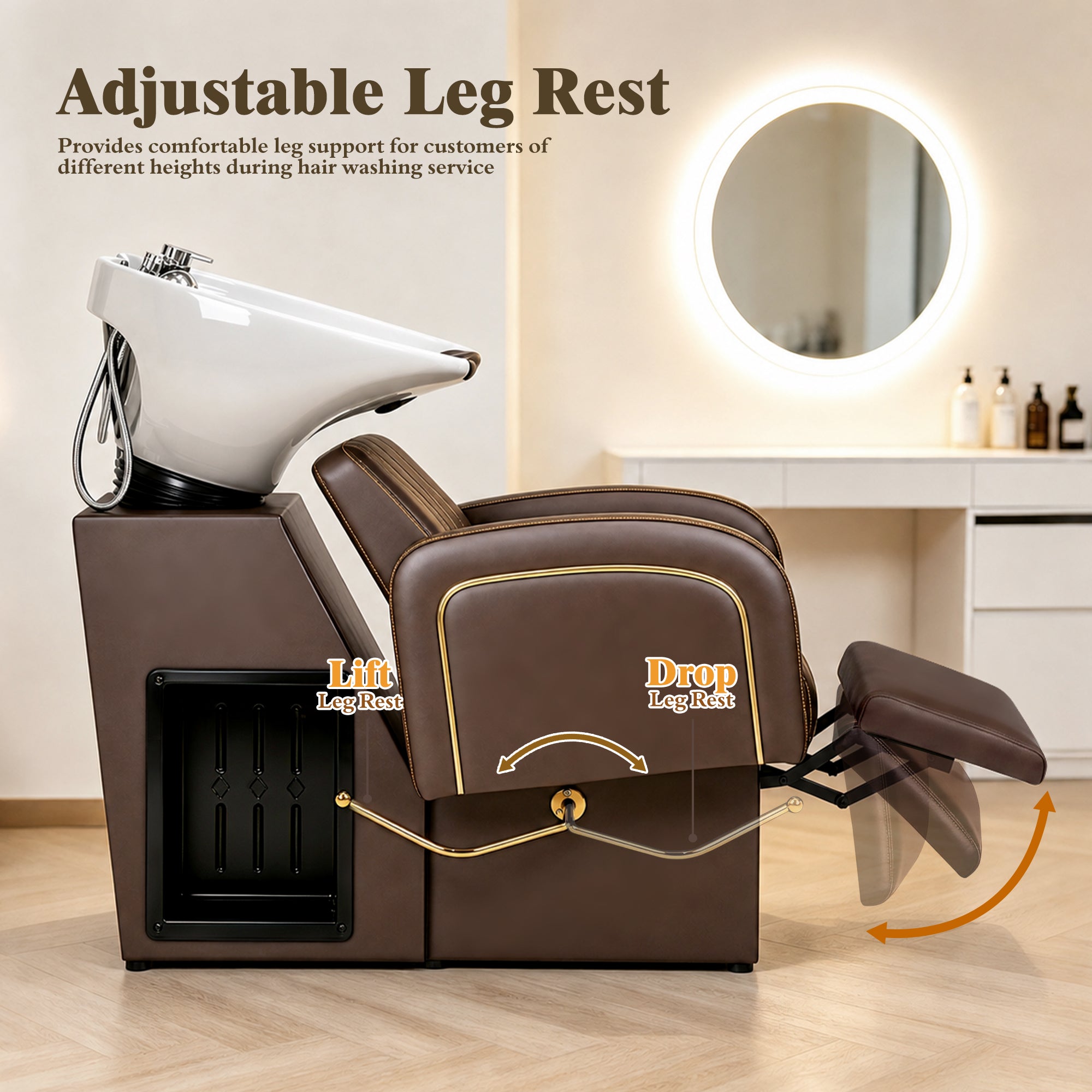 Advwin Salon Shampoo Bowl and Chair Set