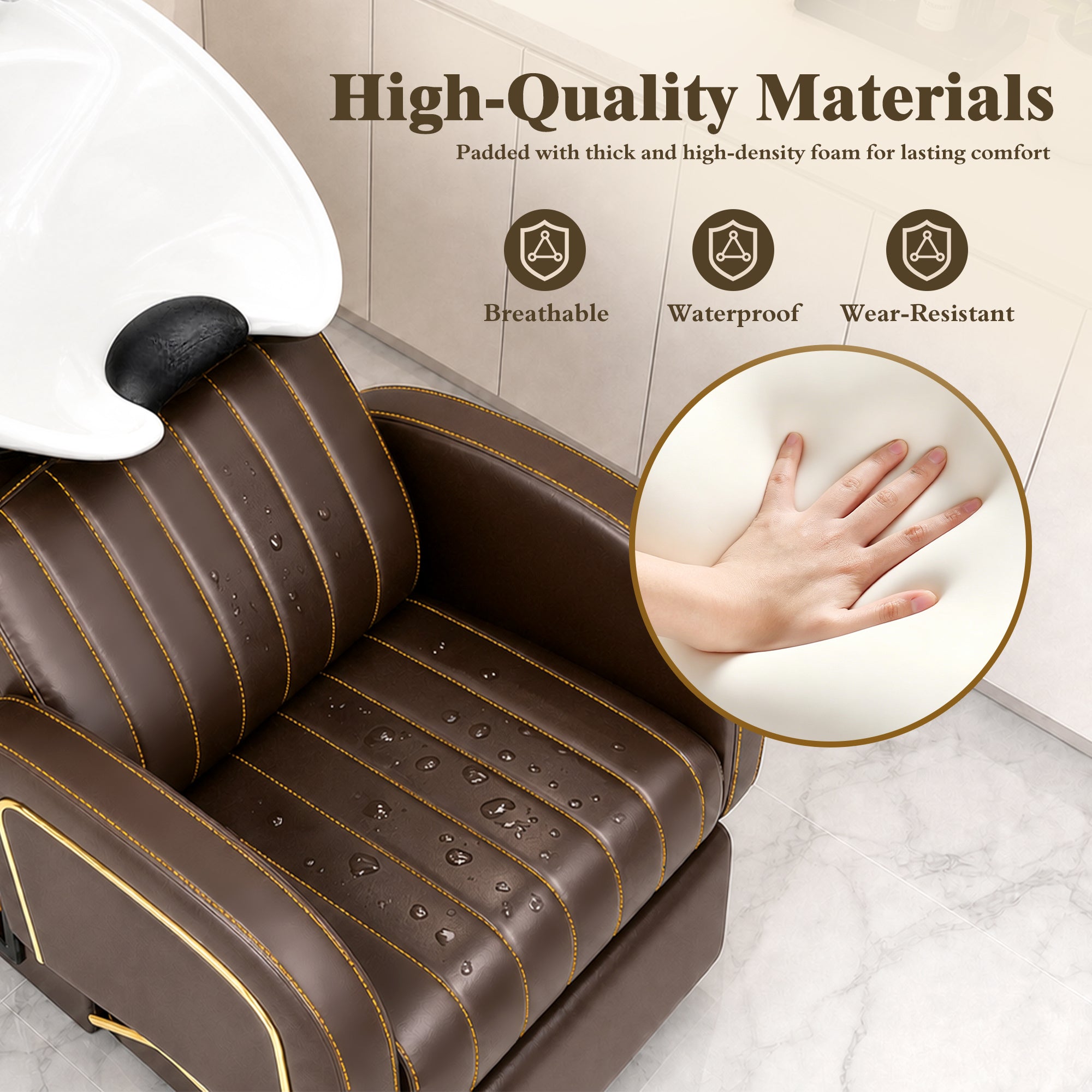 Advwin Salon Shampoo Bowl and Chair Set