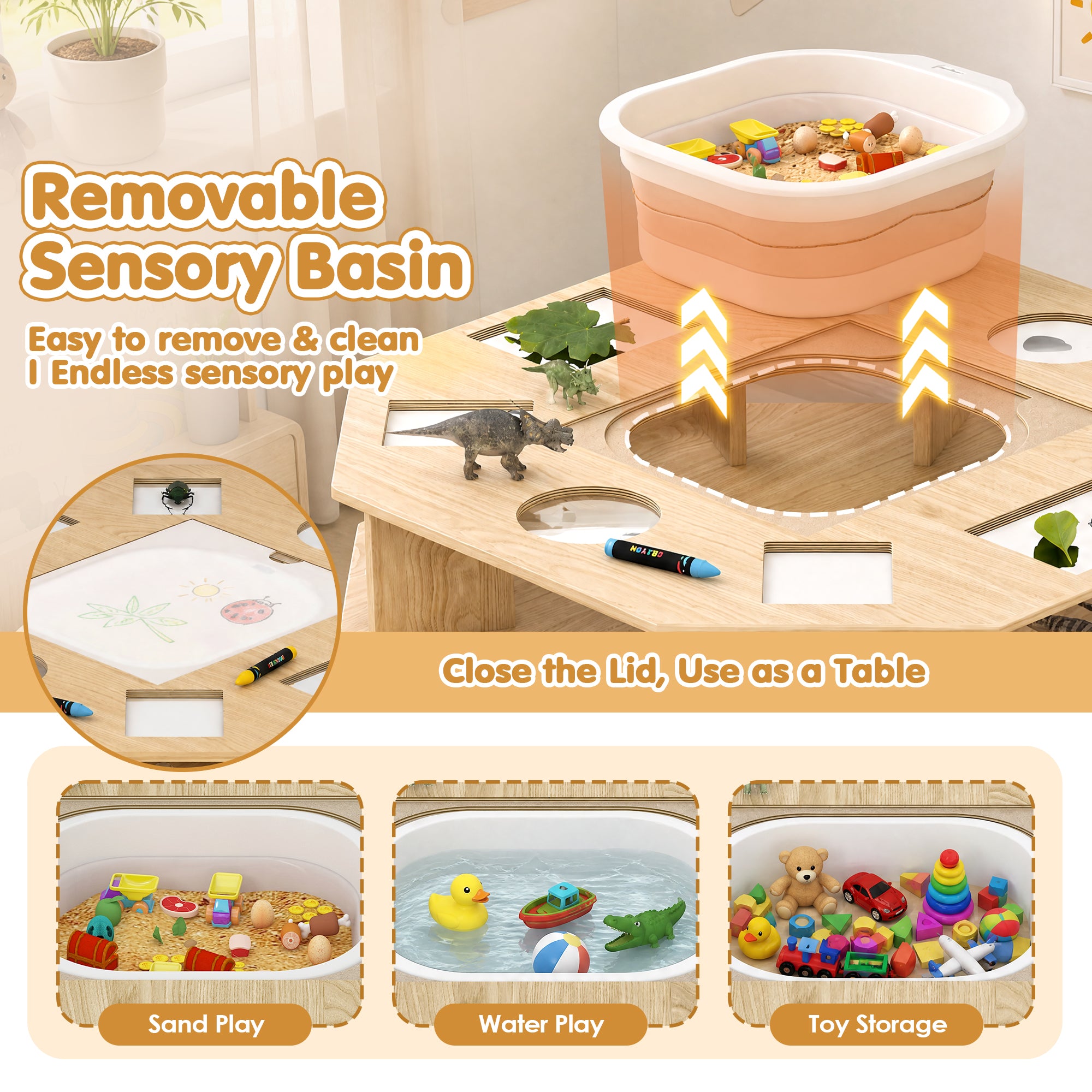 Advwin Kids Science Activity Table