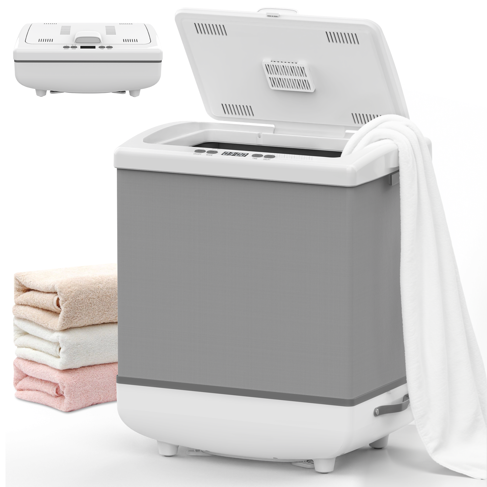 Advwin Foldable Towel Warmer 35L LED Screen