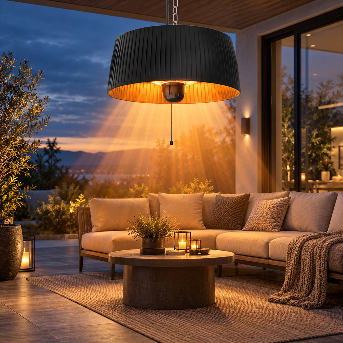 Advwin 1800W Outdoor Hanging Patio Heater