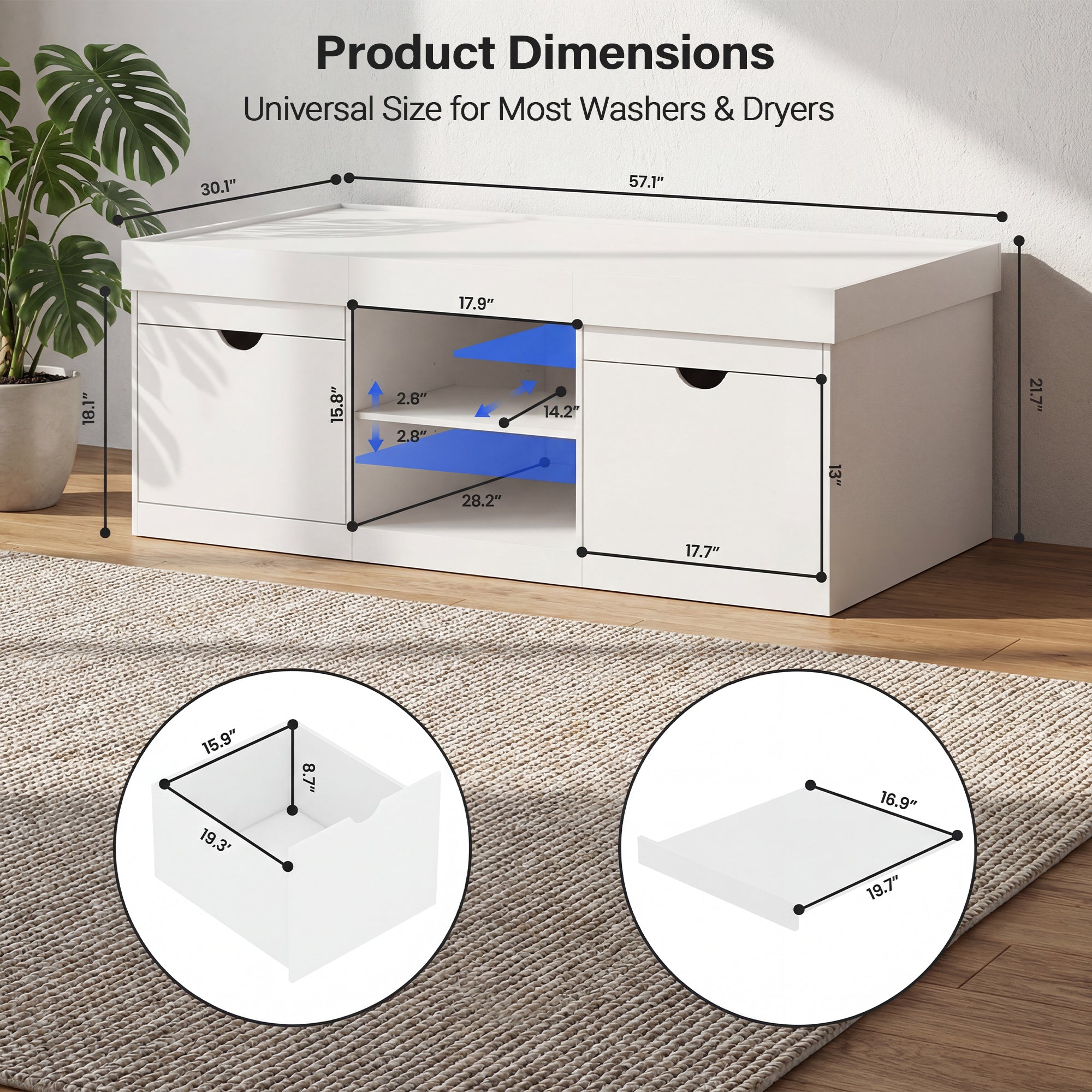 Advwin Heavy Duty Laundry Pedestal