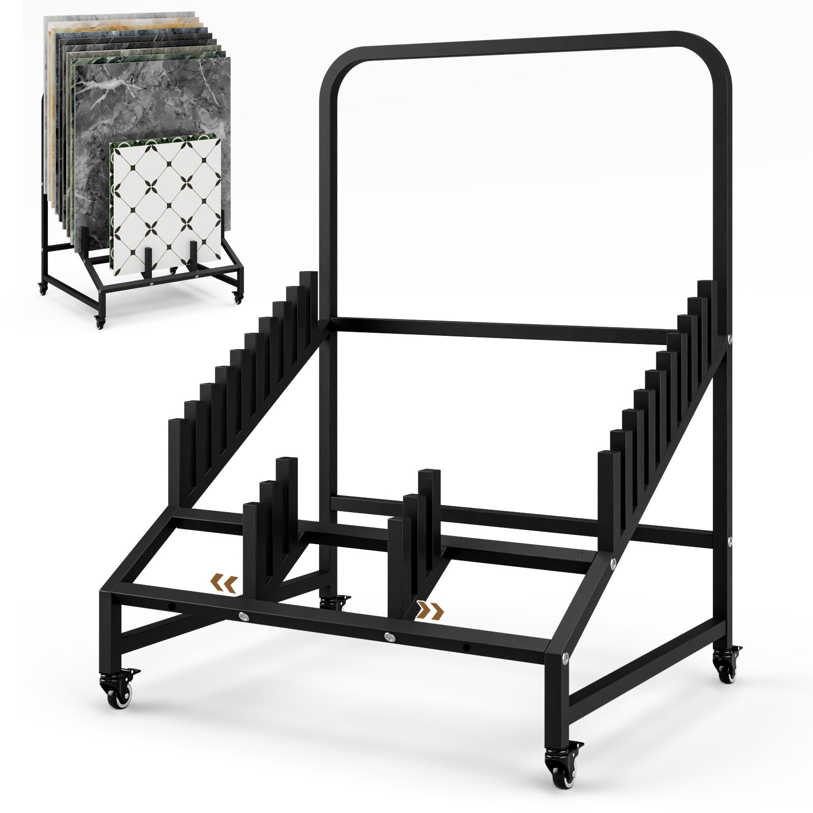 Advwin Tile Display Stand with Adjustable Slots