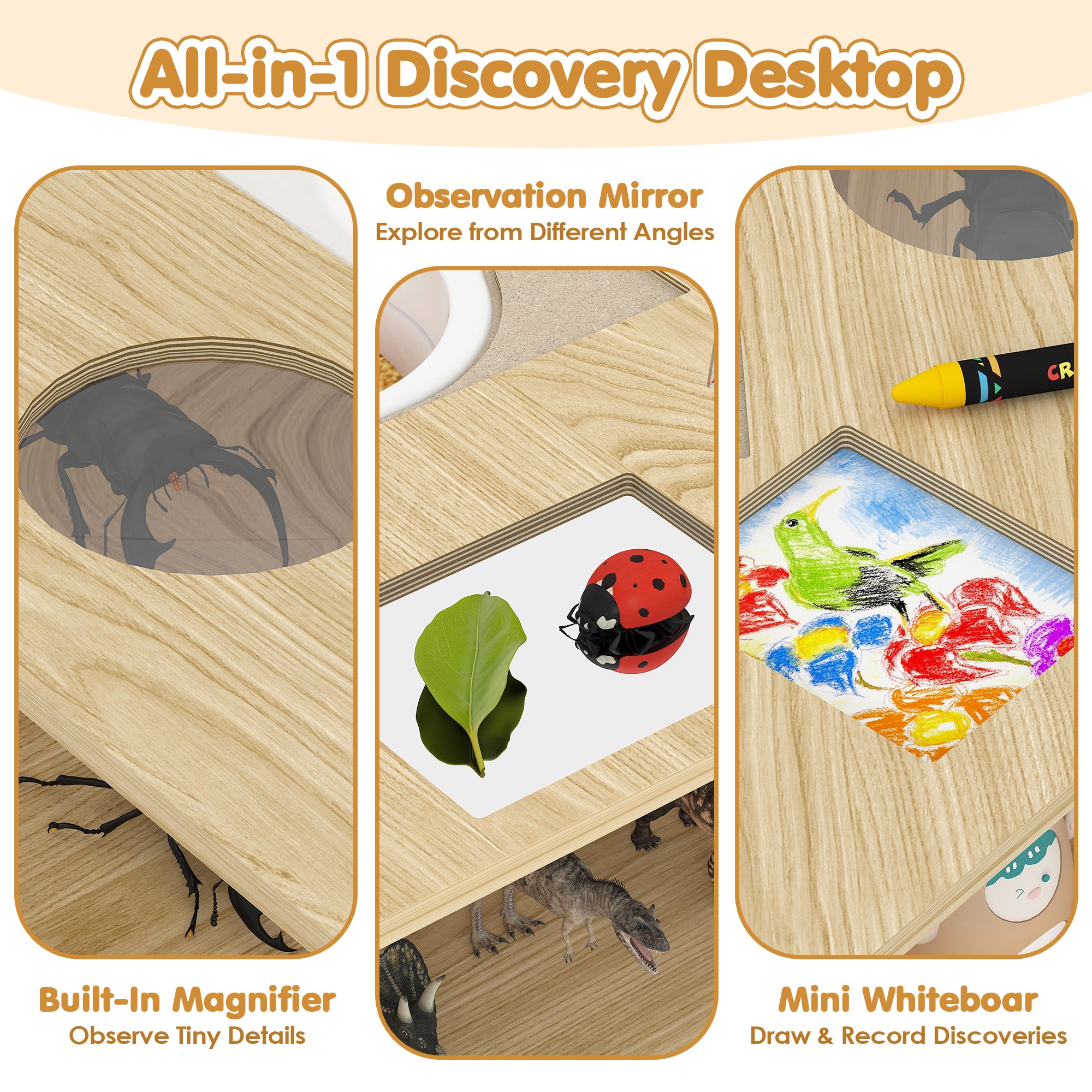 Advwin Kids Science Activity Table