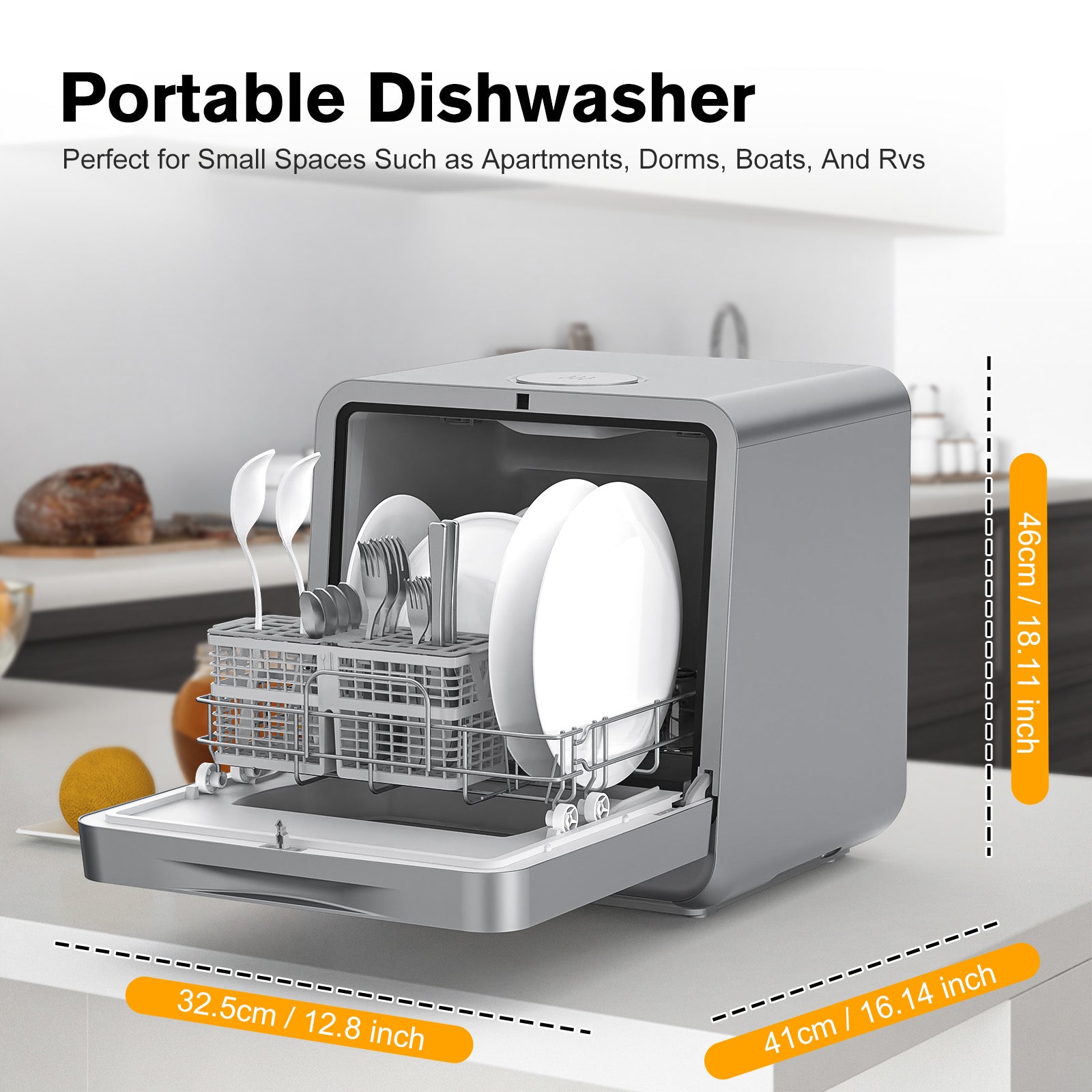 Advwin Portable Countertop Dishwasher 5L