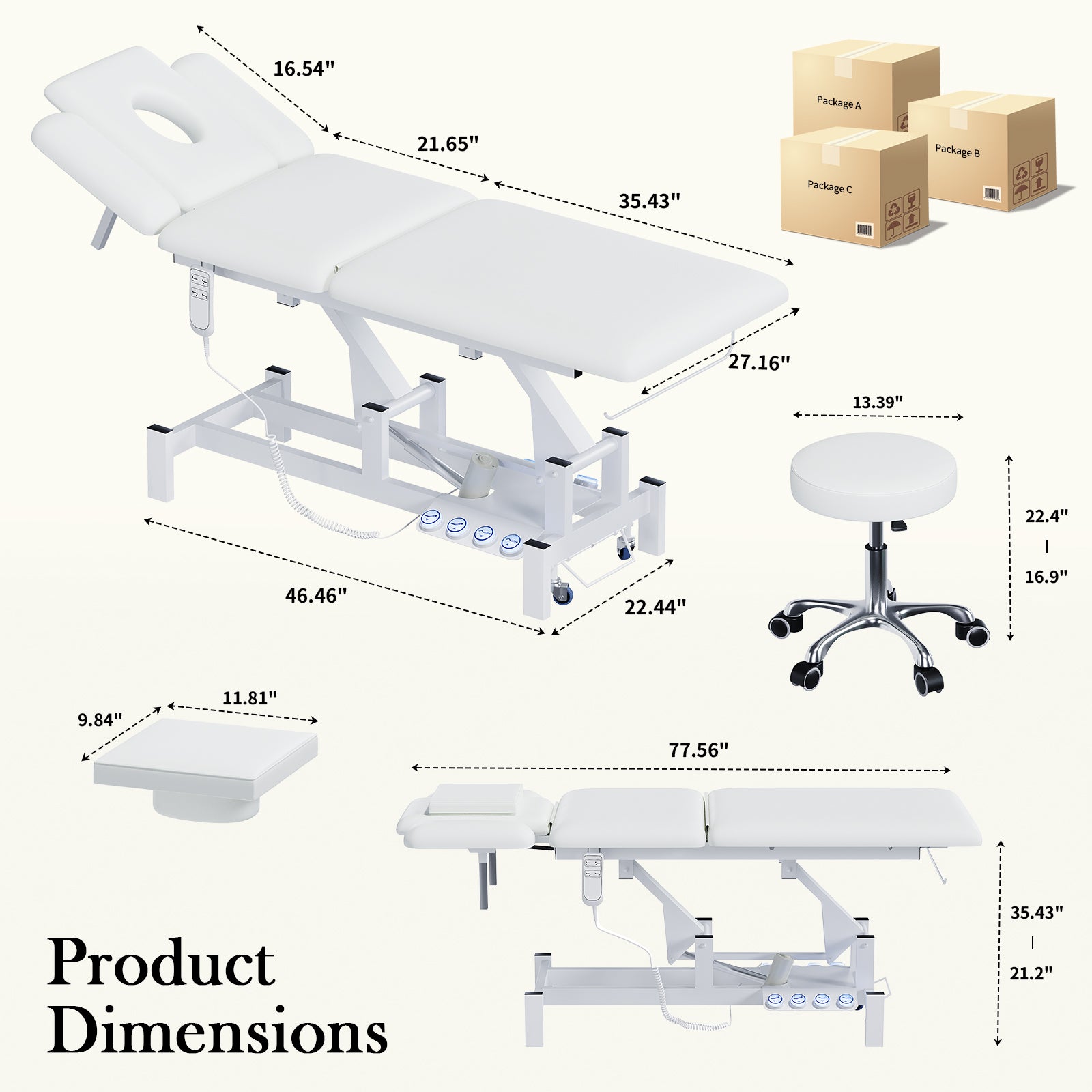 Advwin 2-Motor Electric Massage Treatment Table